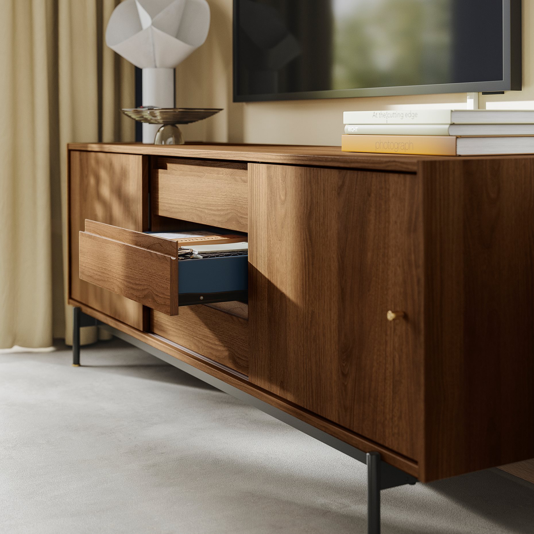 RÅDMANSÖ, TV bench, 176x48x66 cm, 405.978.18