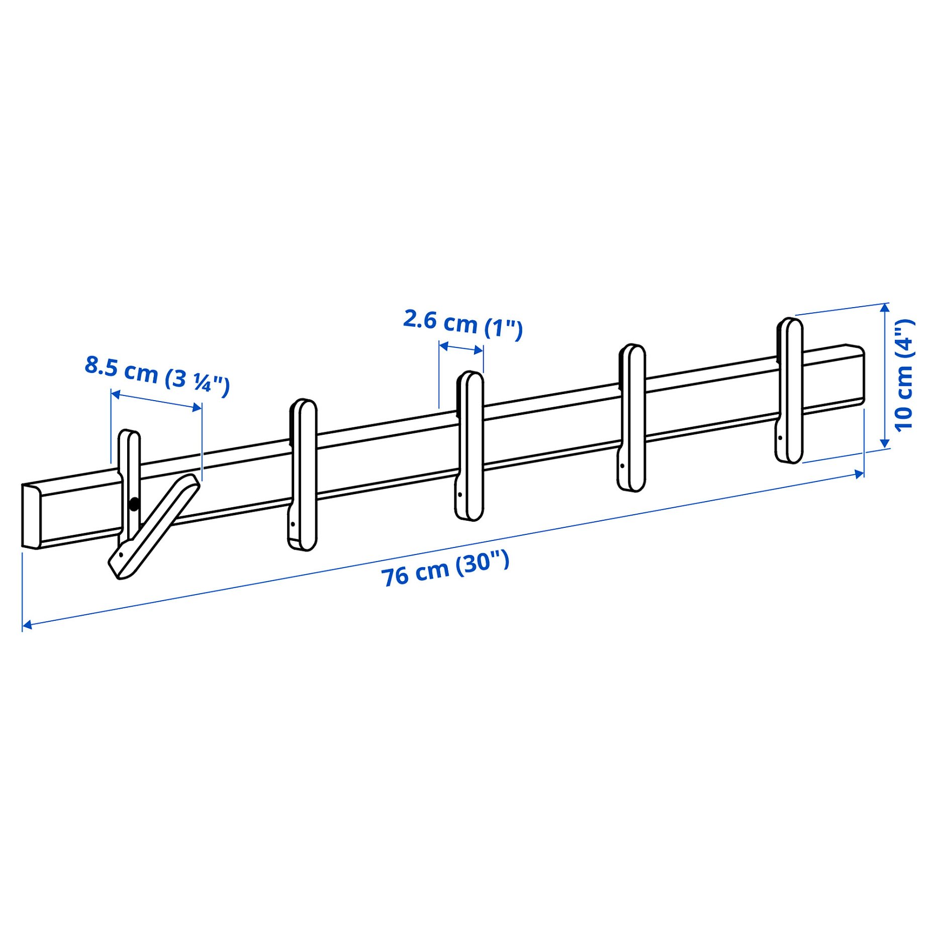 IKEA PS 2026, rack with 5 hooks, 406.187.07
