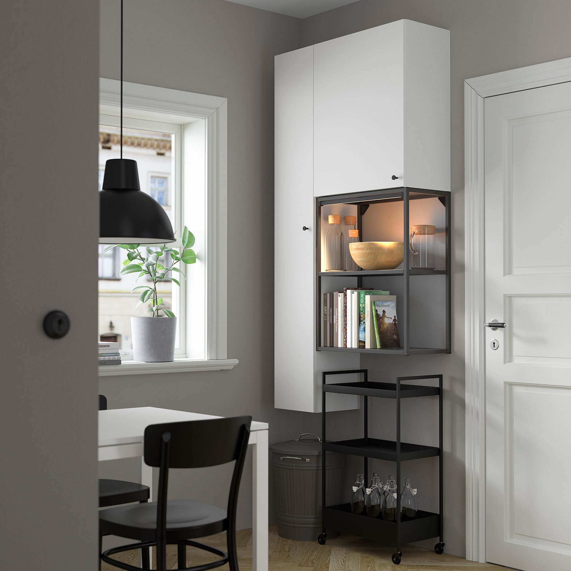 ENHET, σύνθεση αποθήκευσης για χώρο πλυντήριου, 493.315.03