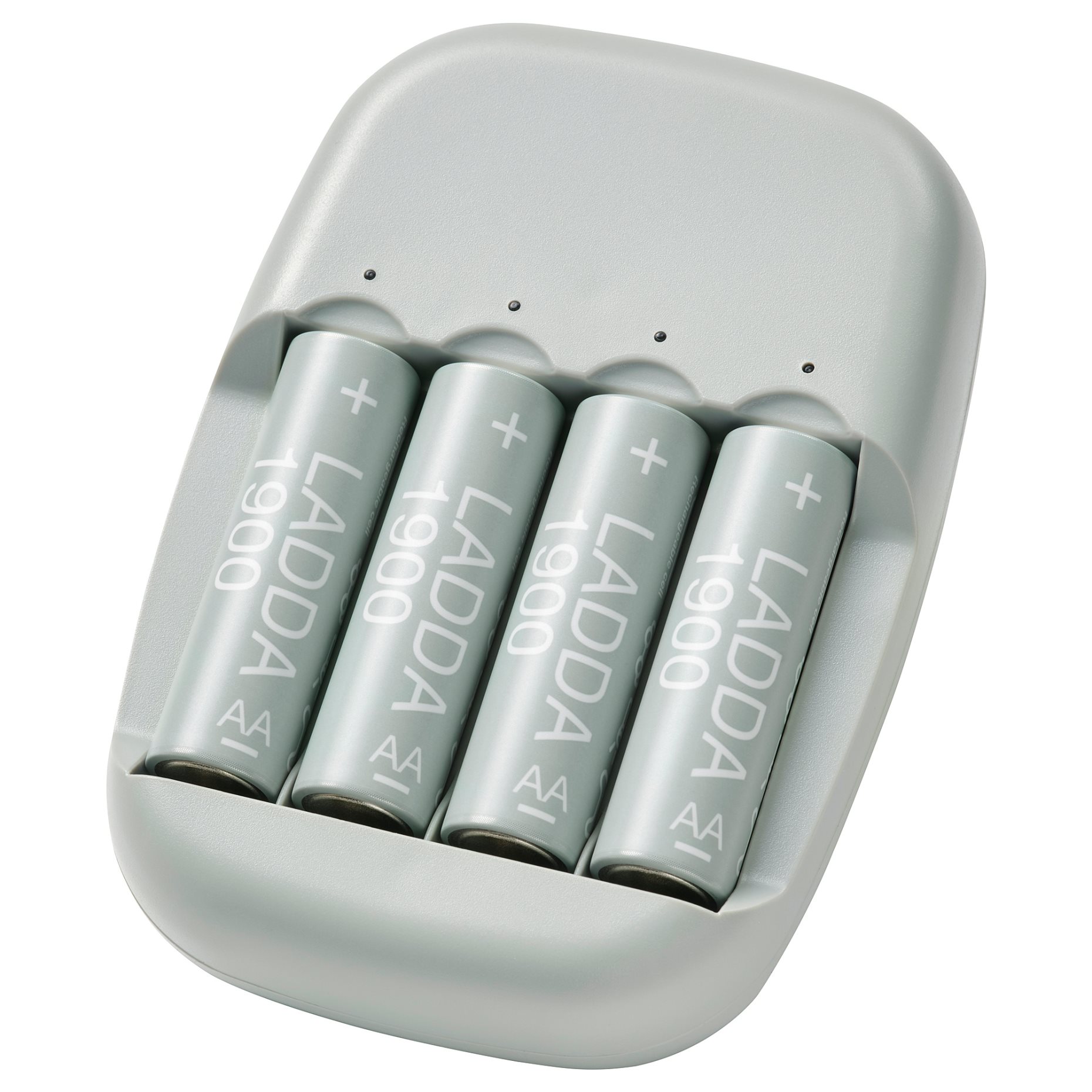 STENKOL/LADDA, battery charger and 4 batteries, 494.196.33
