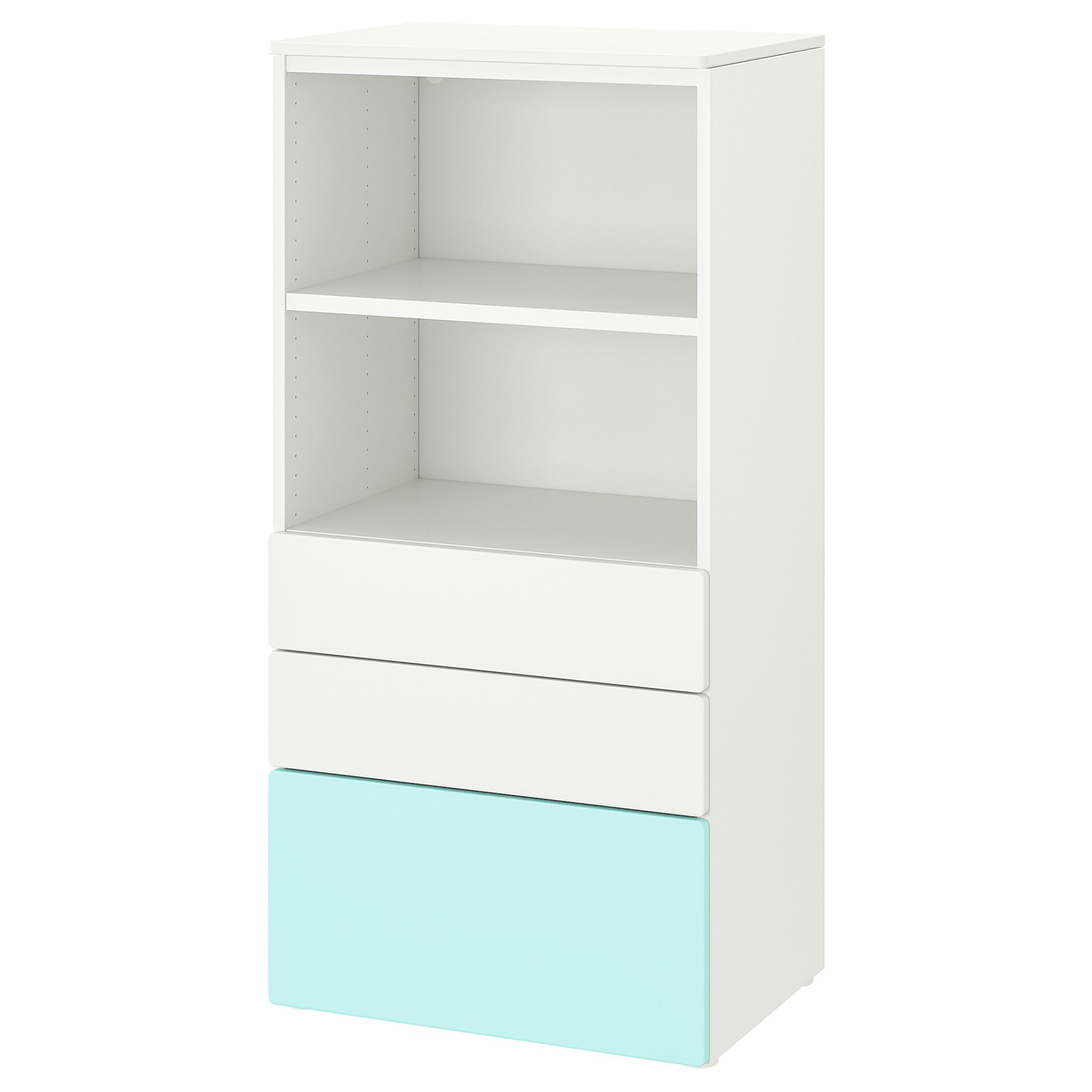 SMASTAD/PLATSA, bookcase with 3 drawers, 60x42x123 cm, 494.205.18