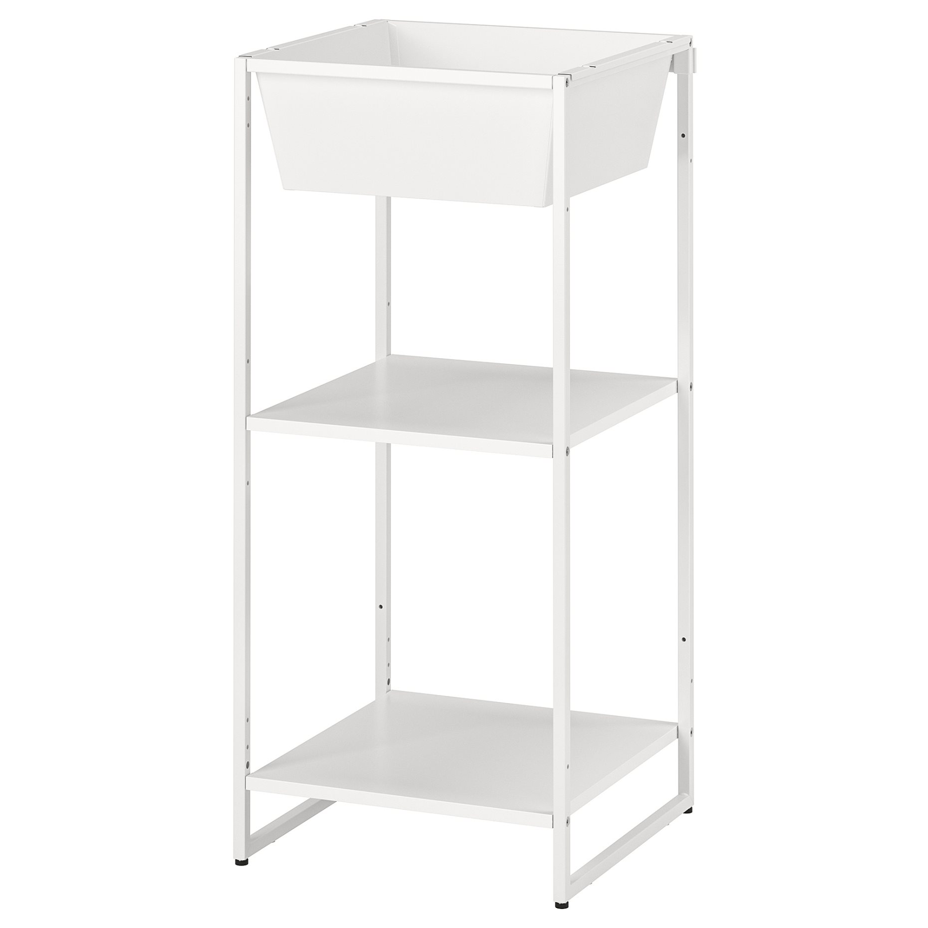 JOSTEIN, shelving unit with container/in/outdoor/metal, 41x40x90 cm, 494.371.75