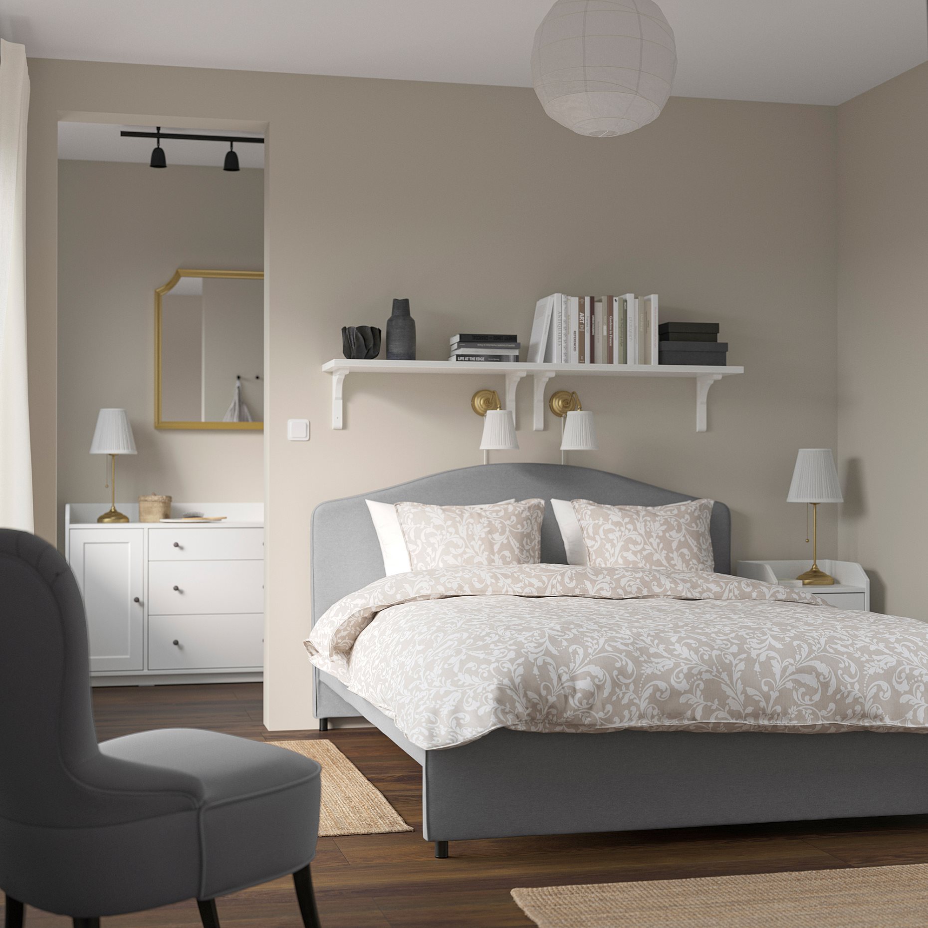 HAUGA, bedroom furniture/set of 2, 140x200 cm, 494.860.00