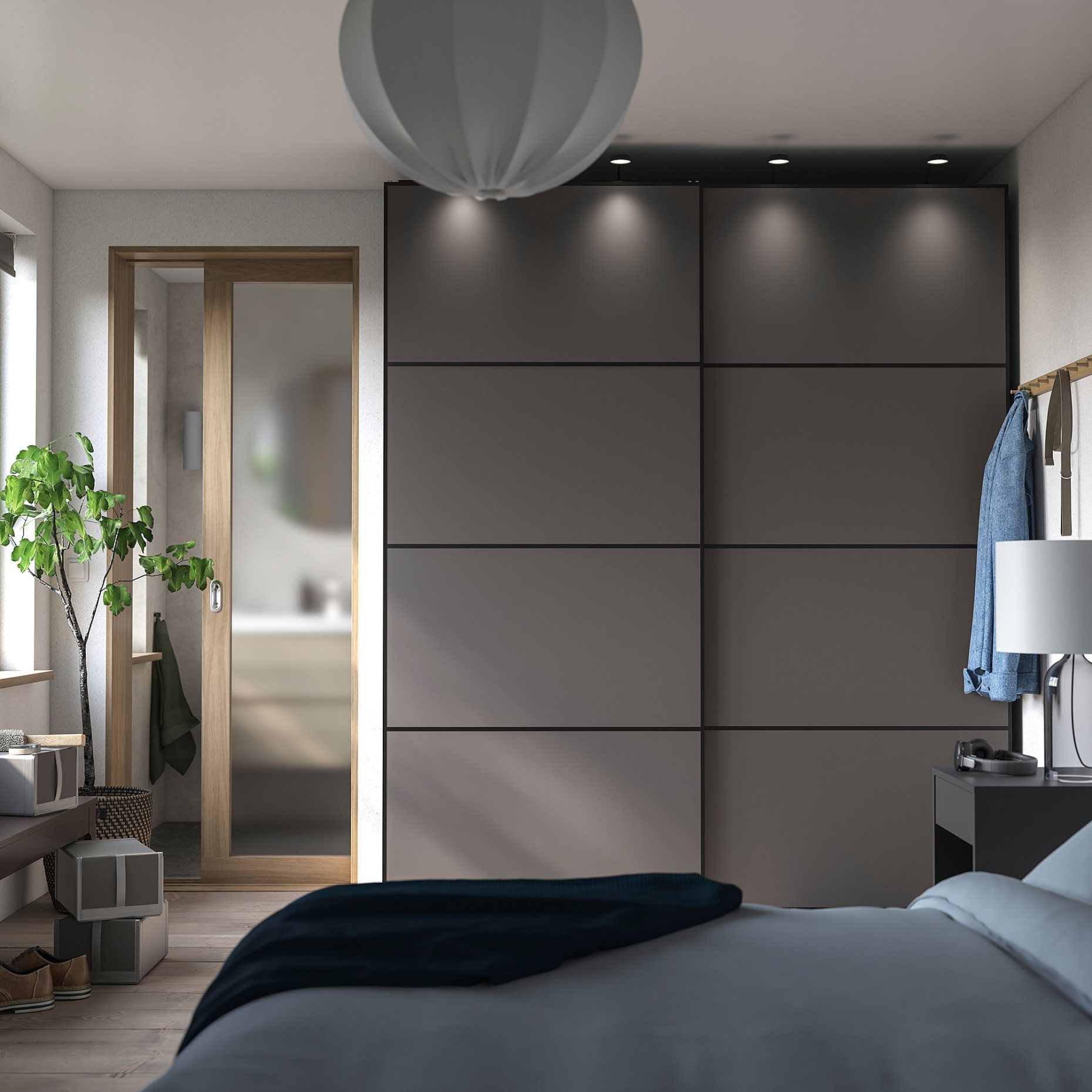 PAX/MEHAMN, wardrobe combination, 200x66x236 cm, 495.002.99