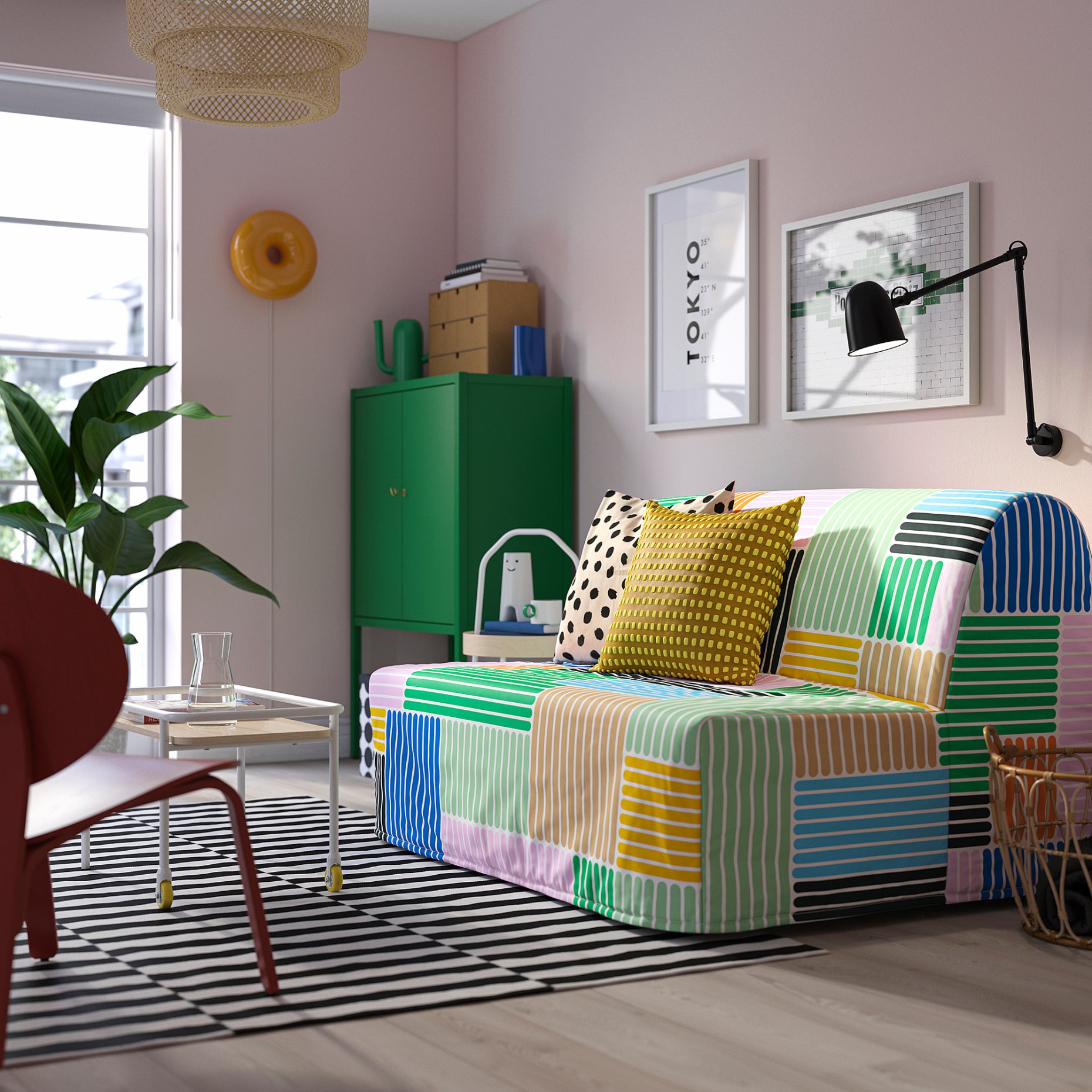 LYCKSELE LOVAS, 2-seat sofa-bed, 495.617.06