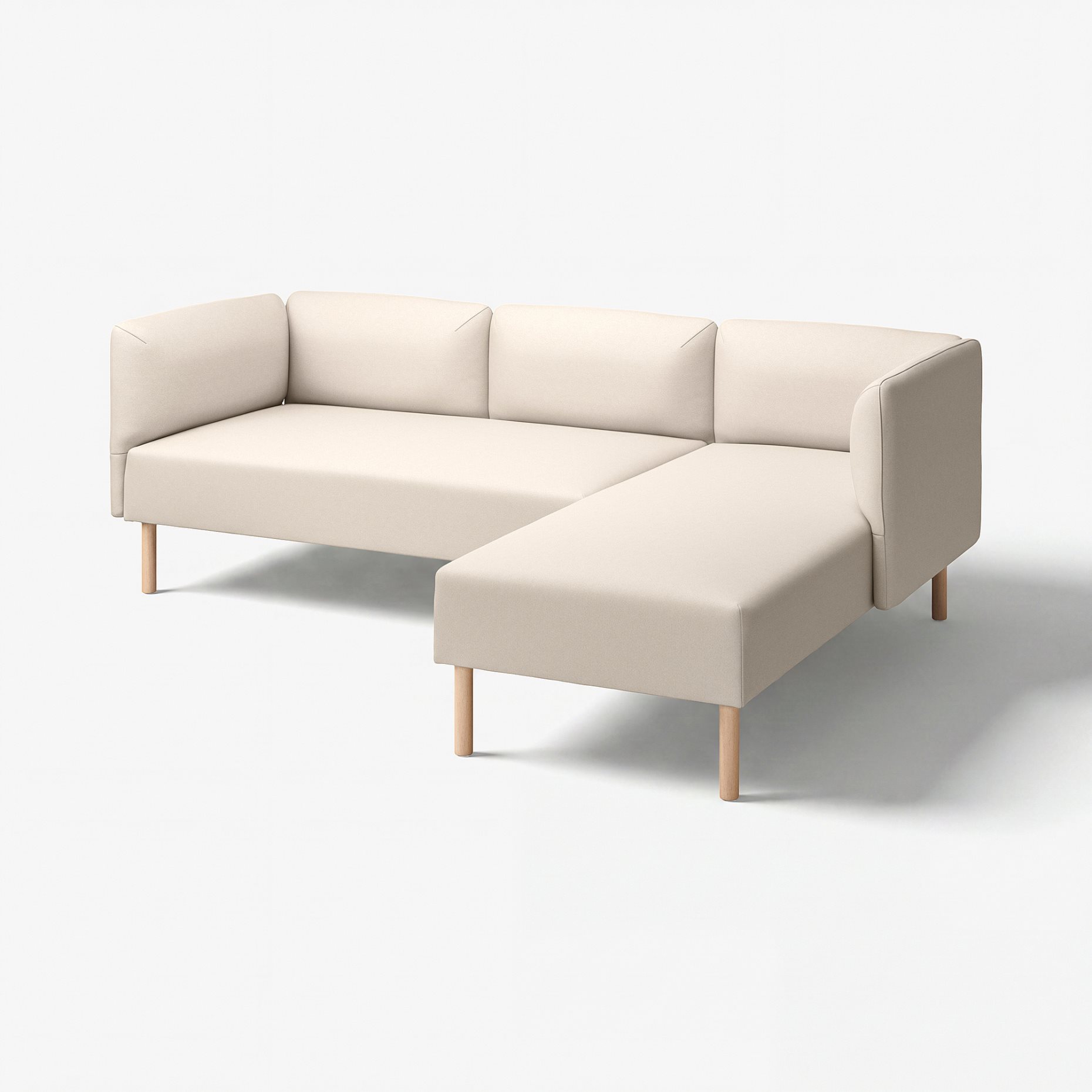 LILLEHEM, 3-seat modular sofa with chaise longue, 495.682.94