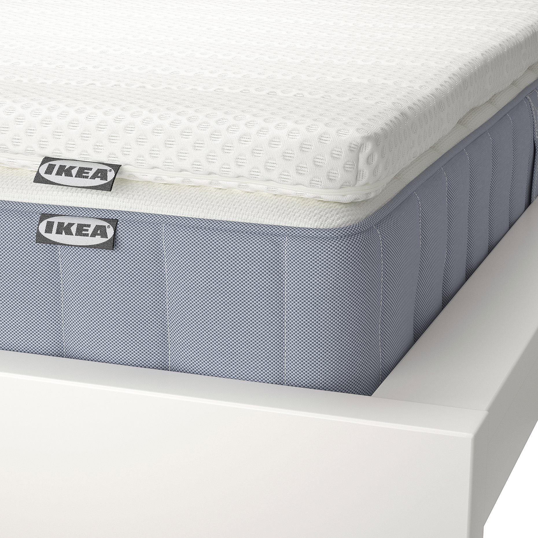 VALEVÅG, mattress extra firm and mattress pad, 120x200 cm, 495.723.33