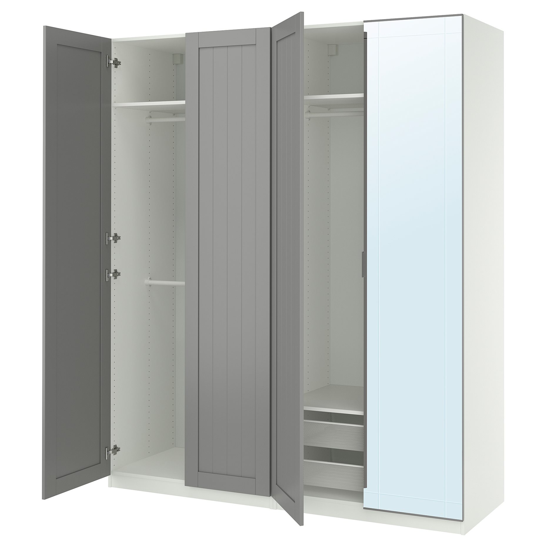 PAX/KAMMAR/GULL, wardrobe combination, 200x60x236 cm, 495.725.83