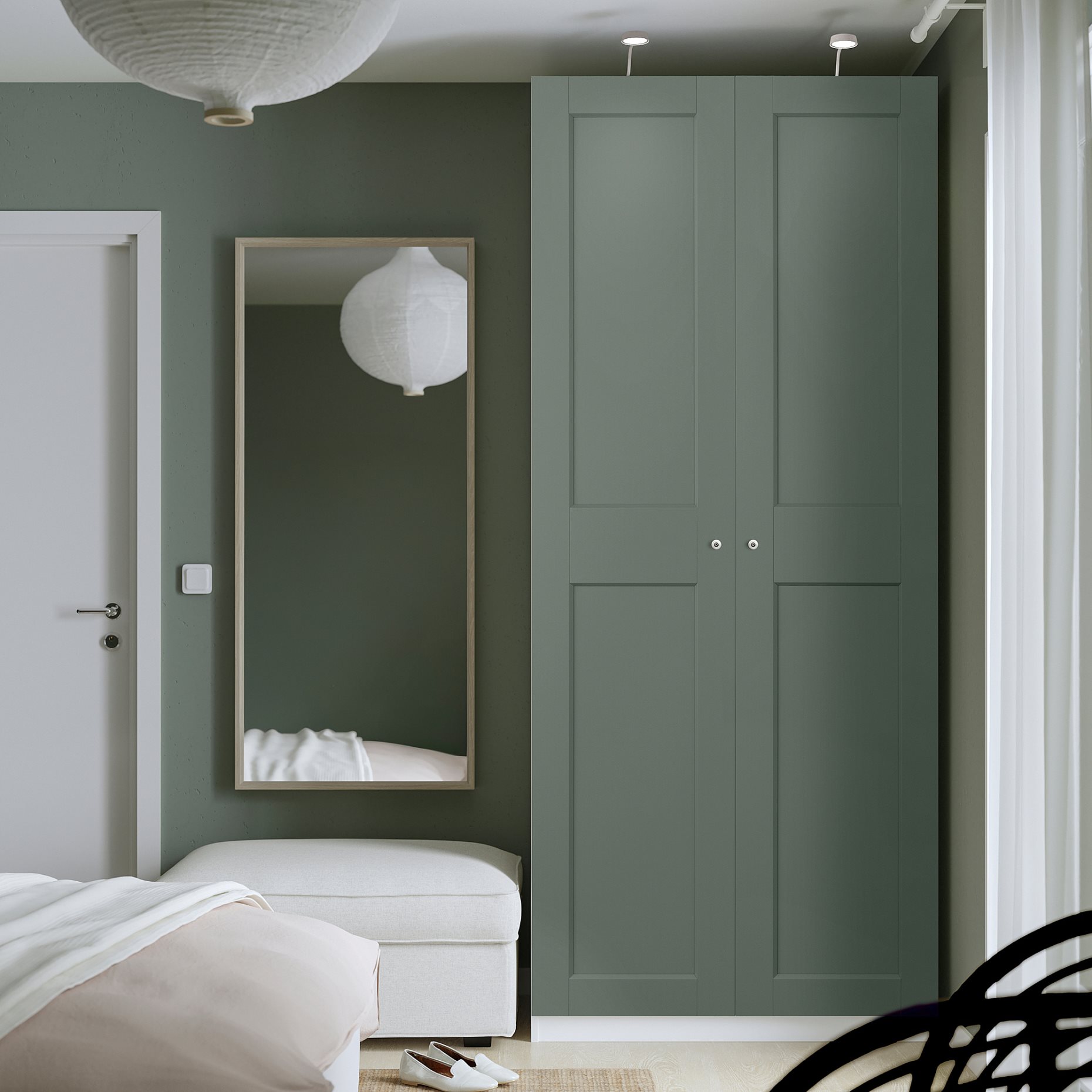 PAX/GRIMO, wardrobe combination, 100x60x236 cm, 495.792.35