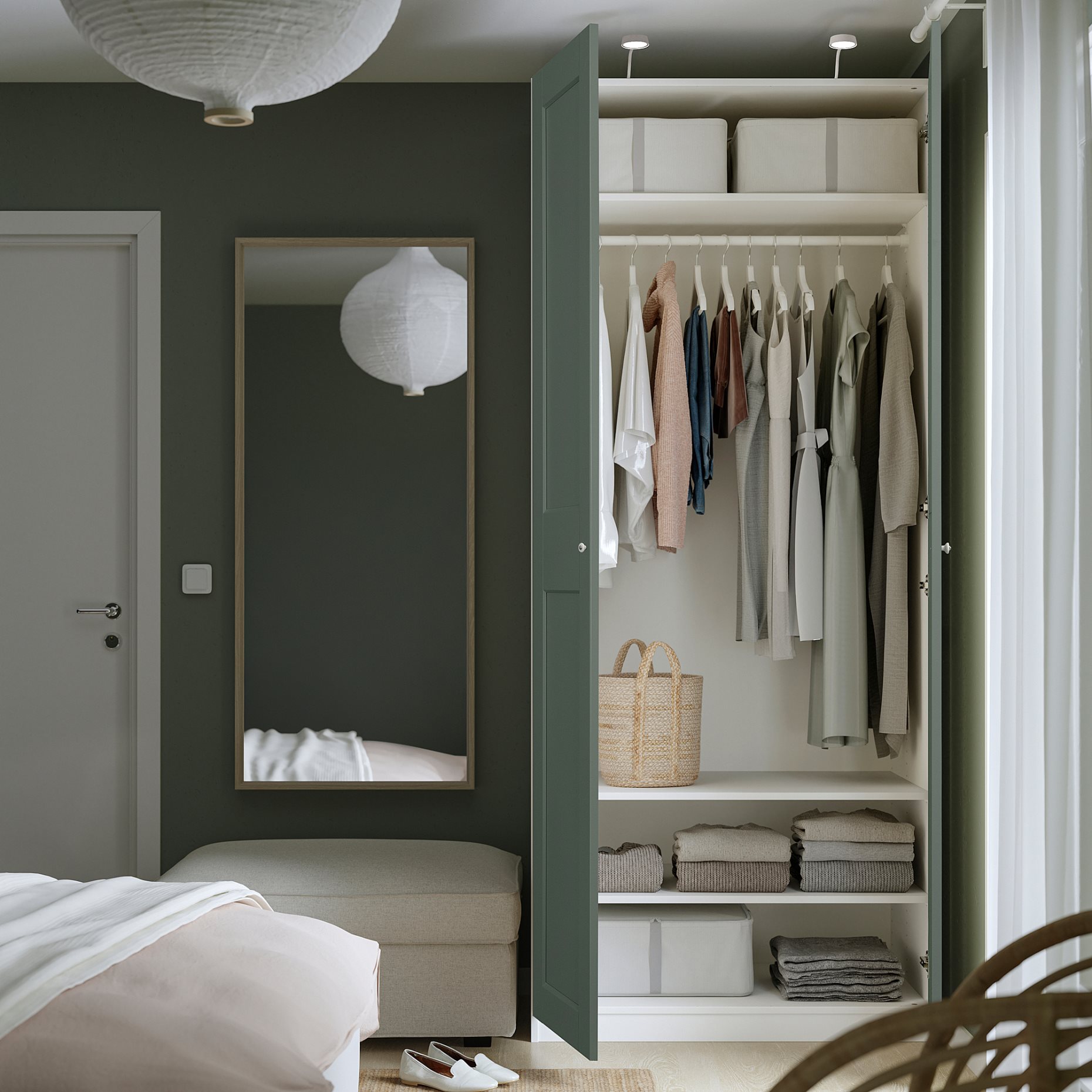 PAX/GRIMO, wardrobe combination, 100x60x236 cm, 495.792.35
