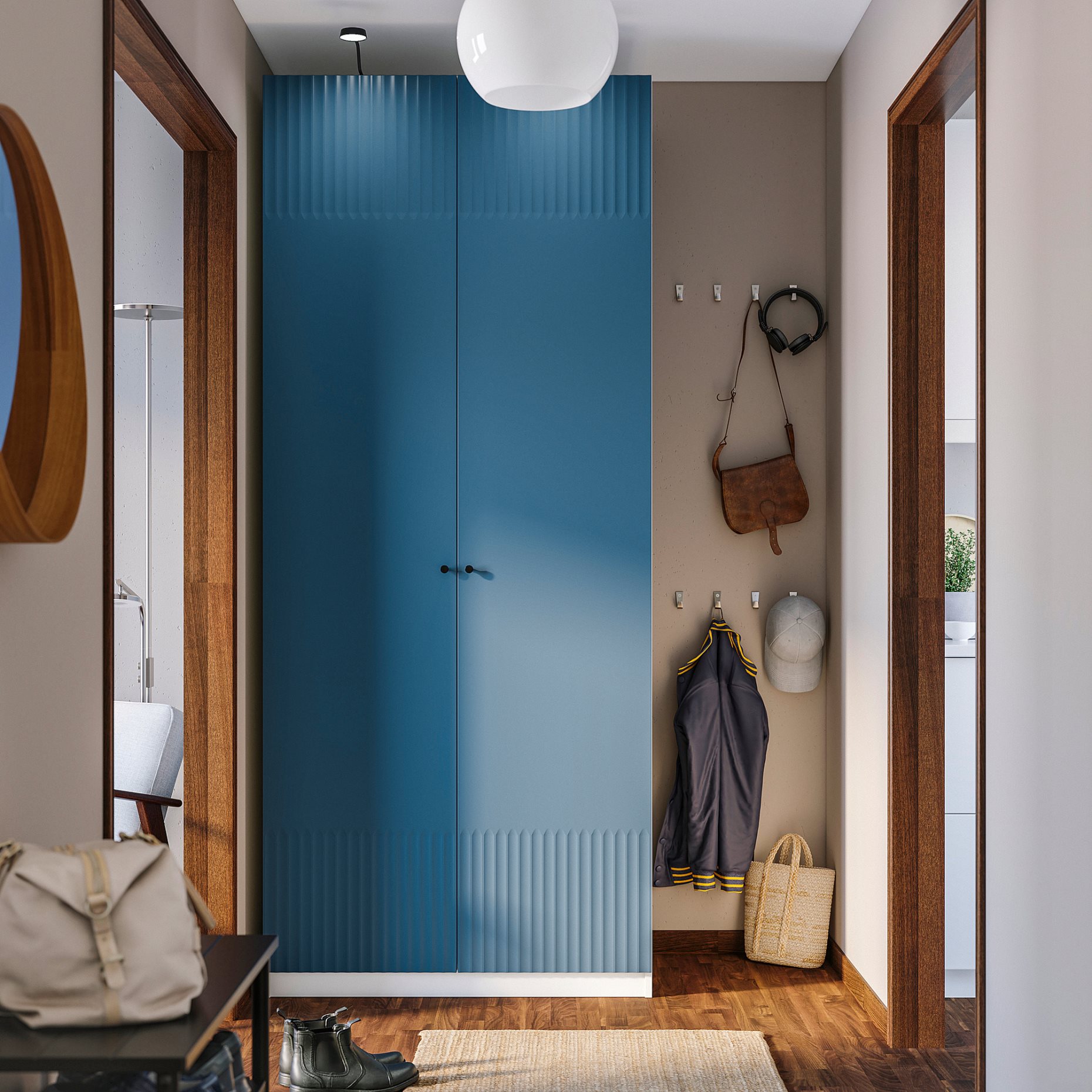 PAX/FYRUDDEN, wardrobe combination, 100x60x236 cm, 495.816.05