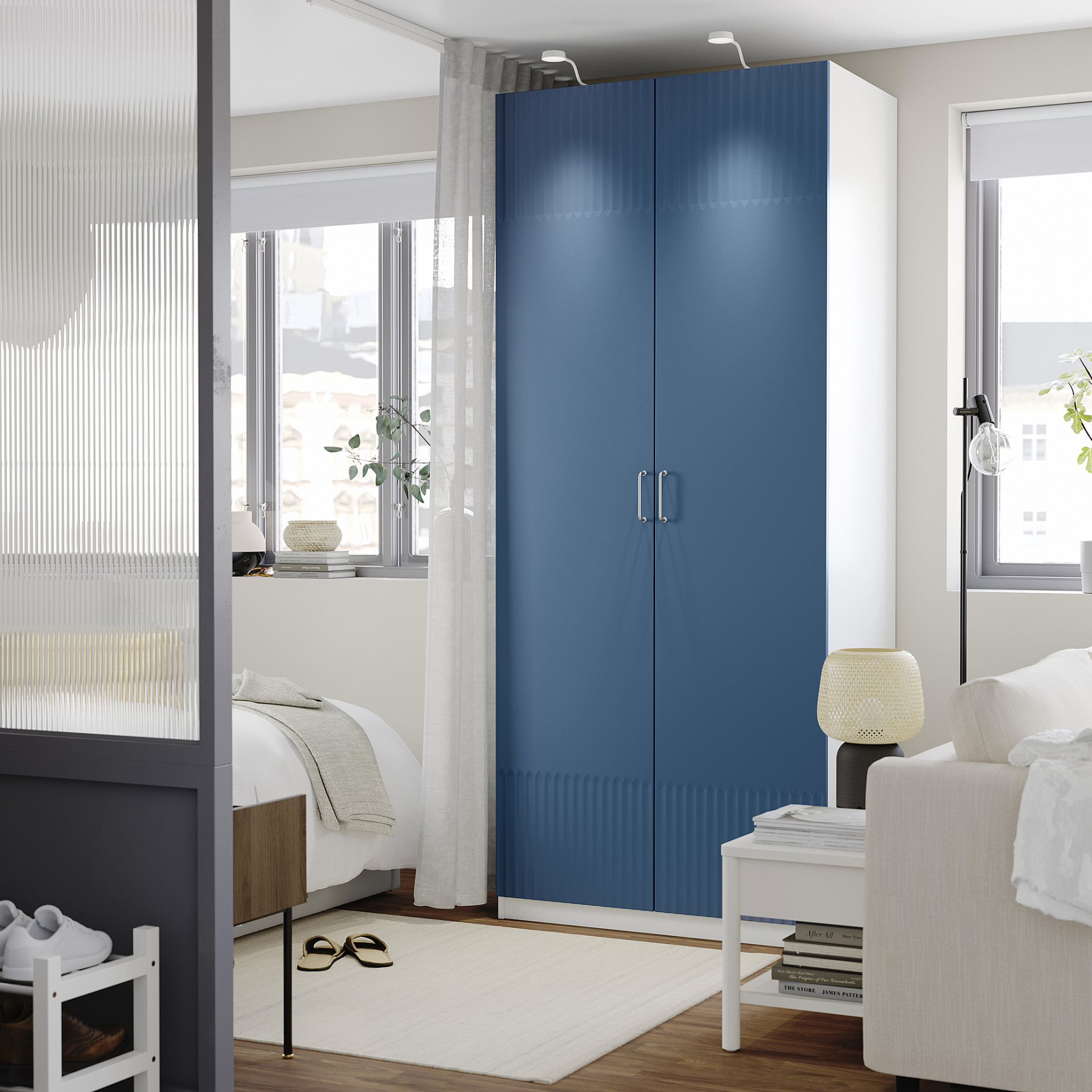 PAX/FYRUDDEN, wardrobe combination, 100x60x236 cm, 495.816.05