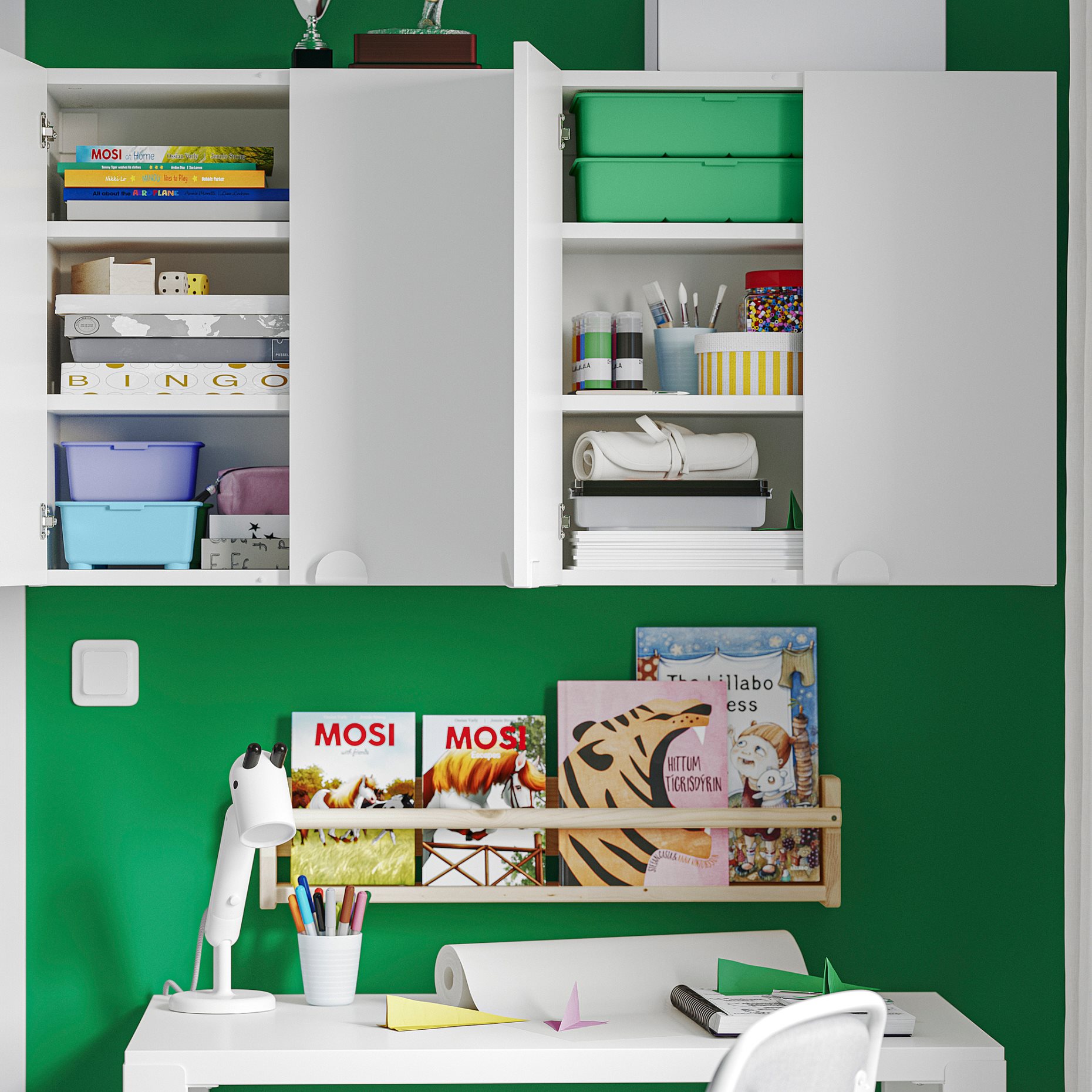 LASTARE, wall-mounted cabinet combination with 2 shelves, 60x30x60 cm, 496.036.88