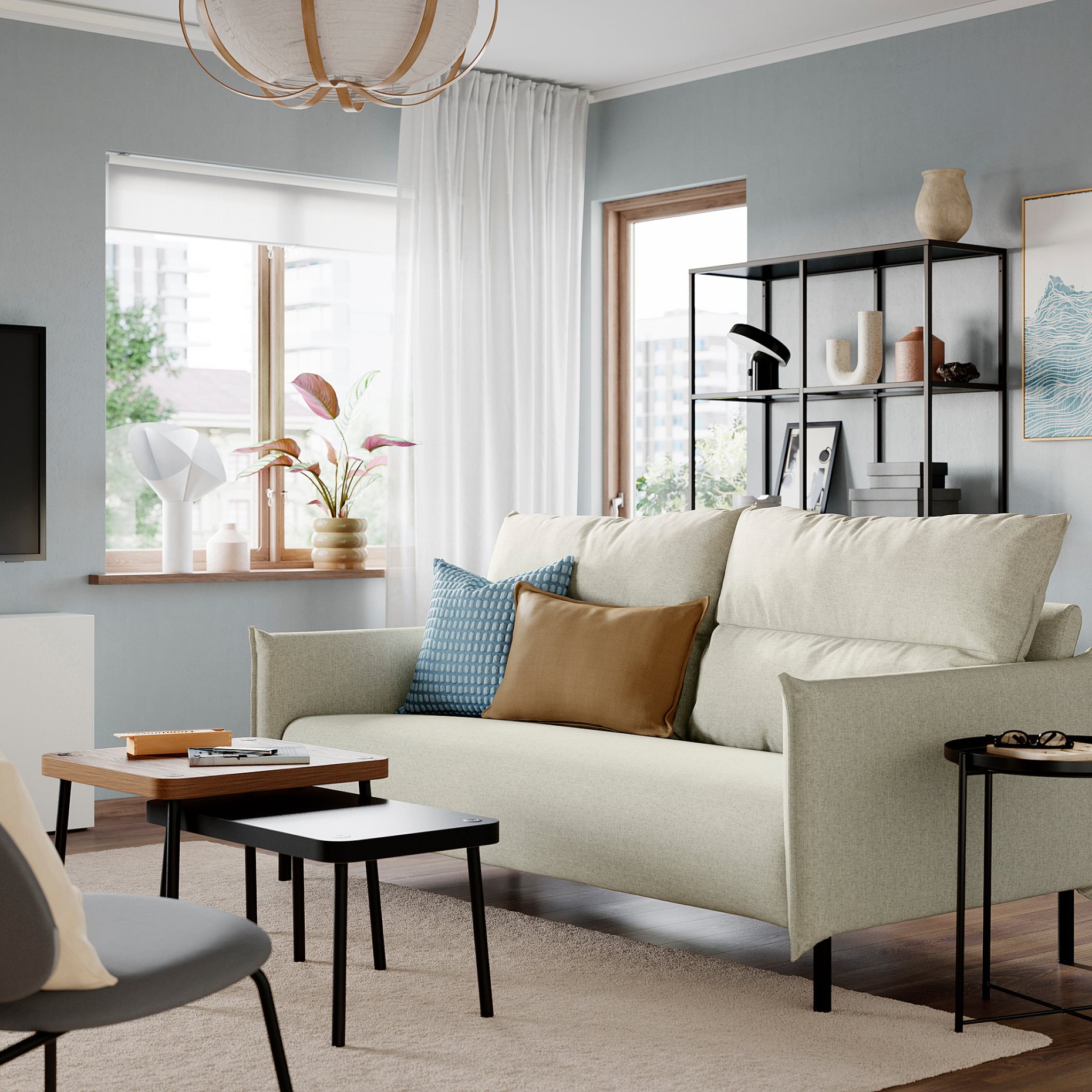 MANNARP, τριθέσιος καναπές, 496.040.46