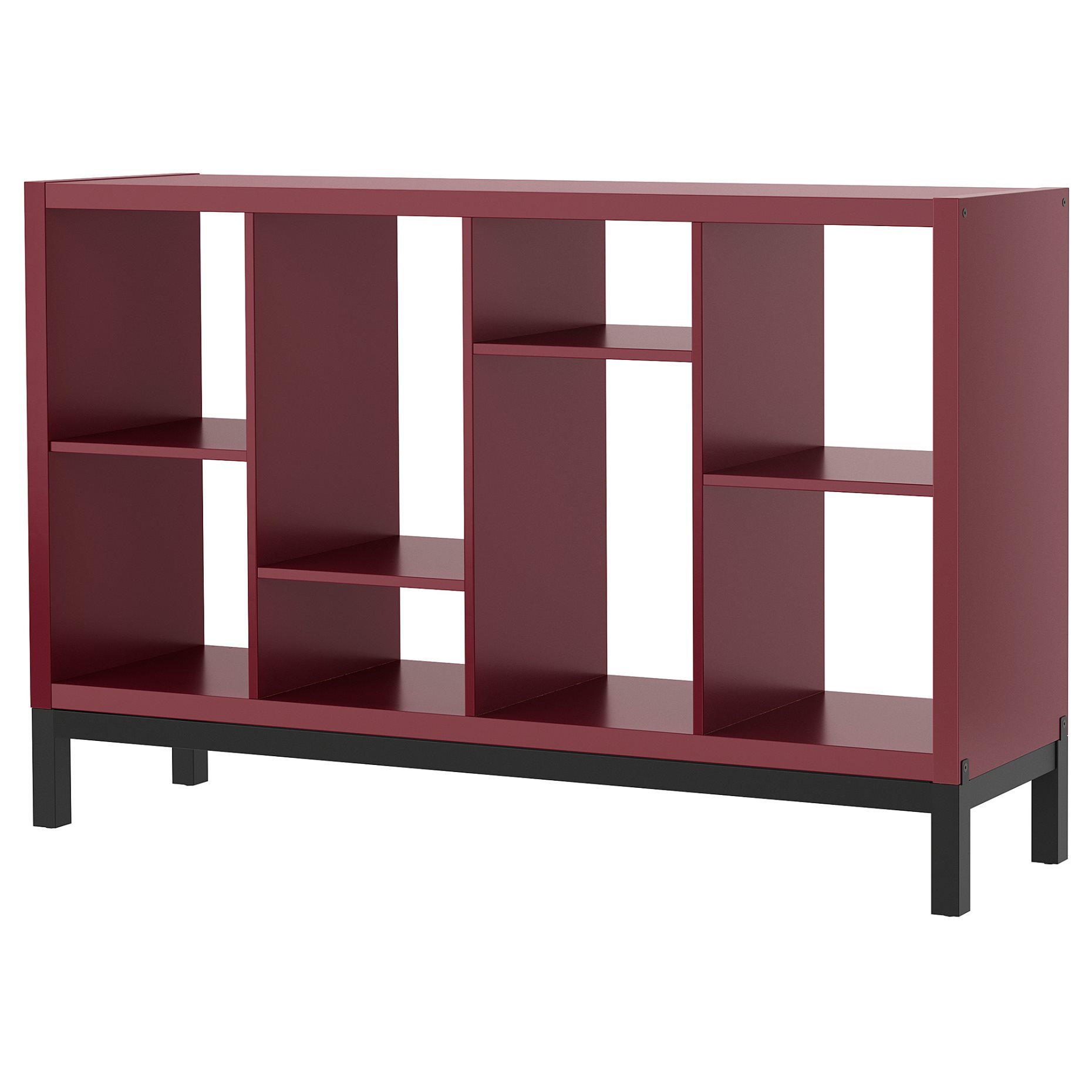 KALLAX, shelving unit with underframe, 147x39x94 cm, 496.075.54