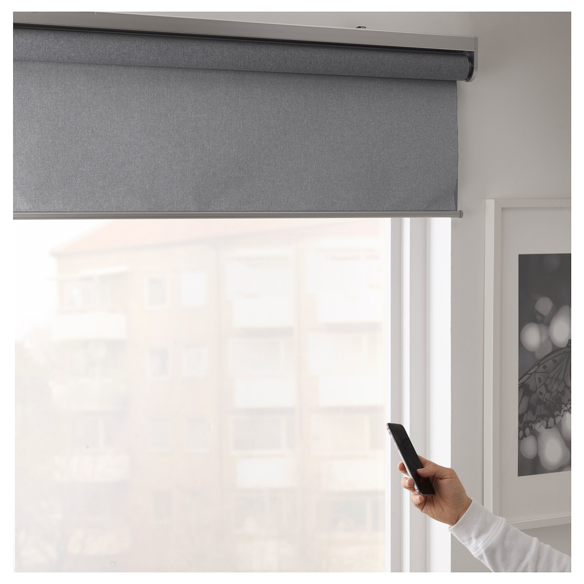 FYRTUR, block-out roller blind wireless/battery-operated, 504.082.09