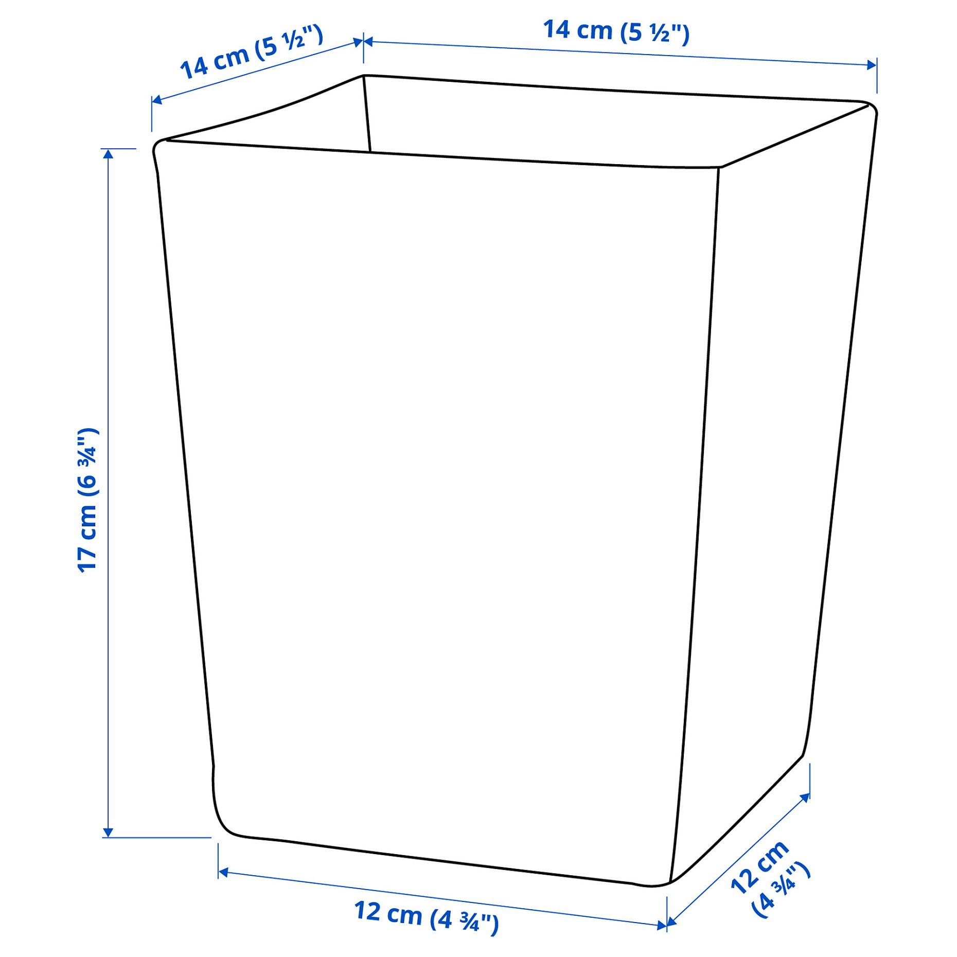 KLOTTRIG, vase, 17 cm, 504.623.57