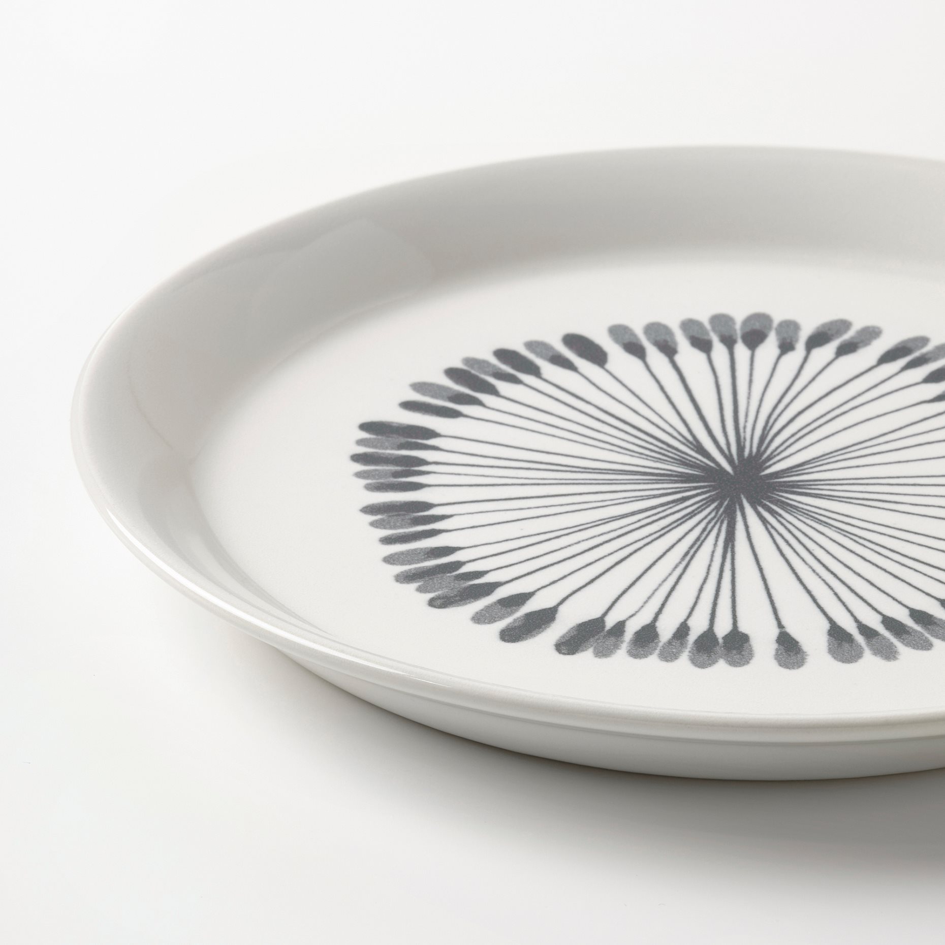FRIKOSTIG, side plate/patterned, 19 cm, 504.694.05