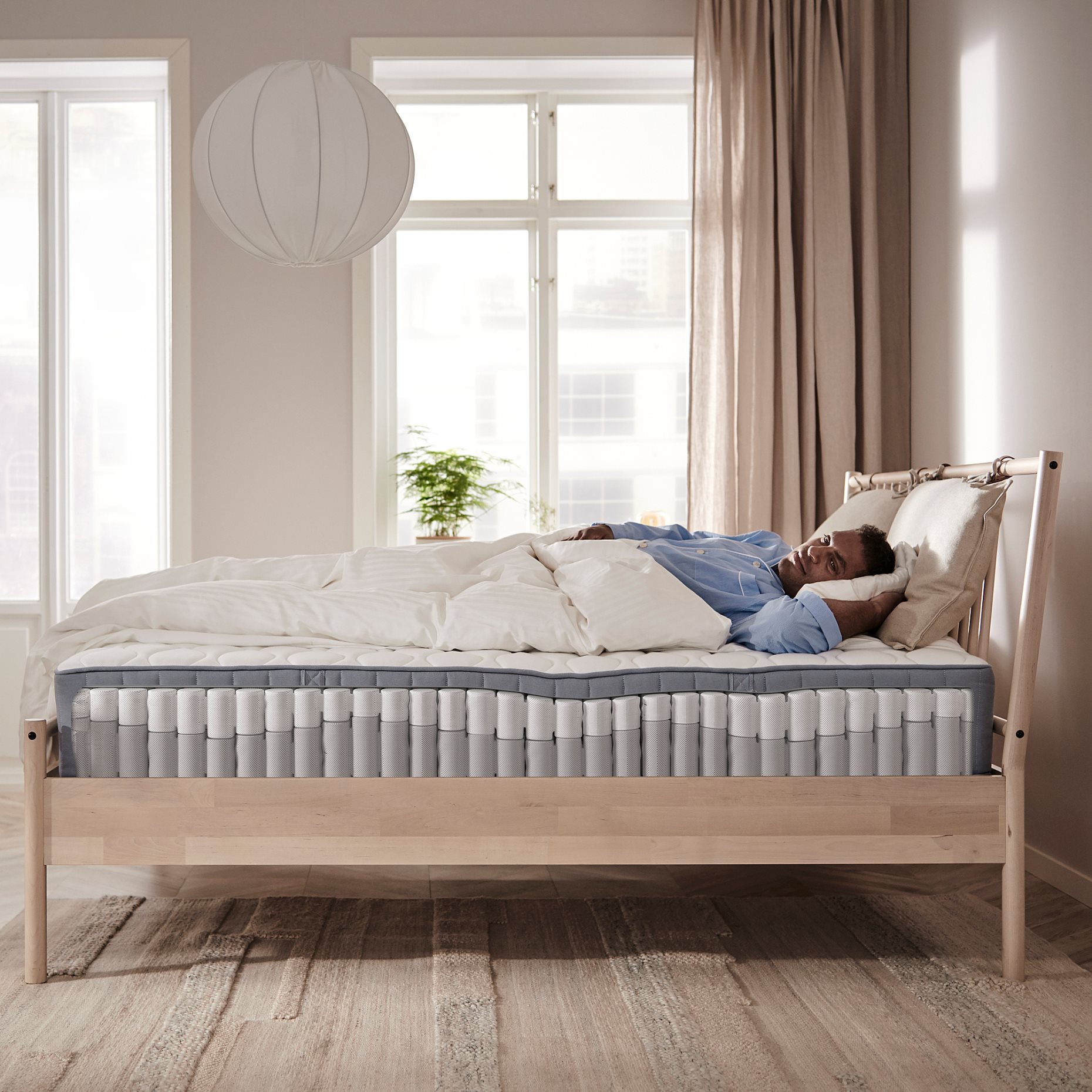 VÅGSTRANDA, pocket sprung mattress/extra firm, 90x200 cm, 504.703.95