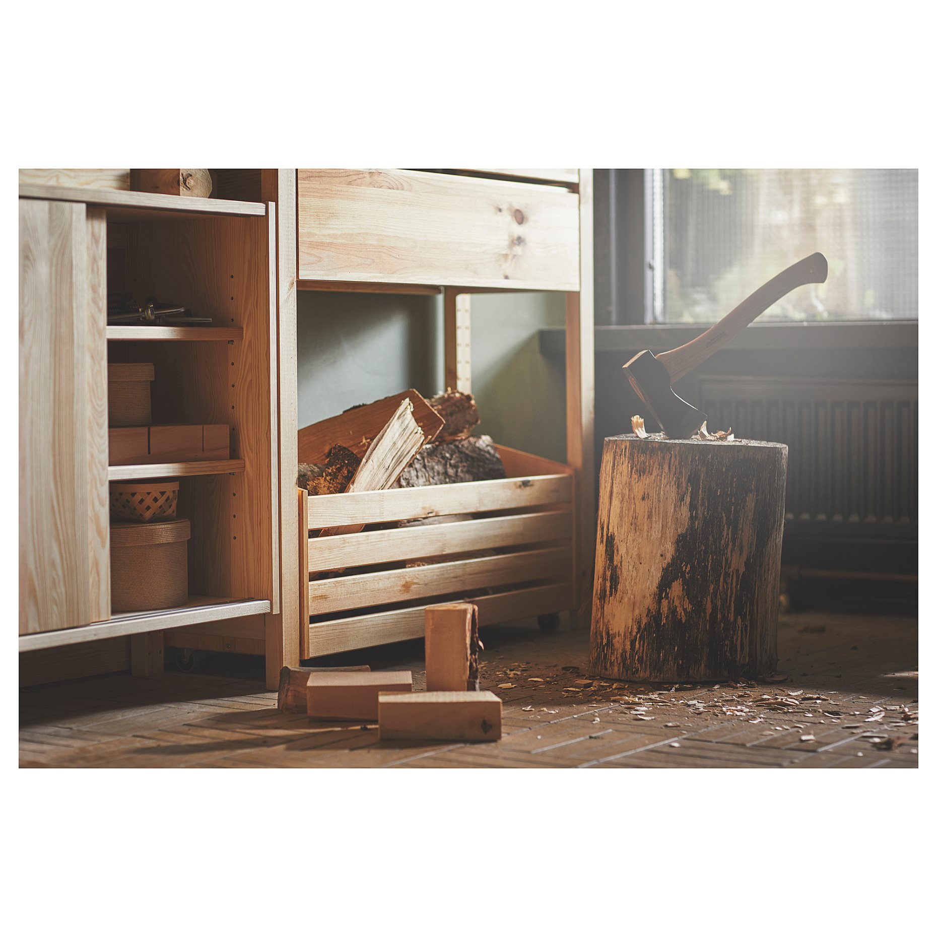 IVAR, κουτί αποθήκευσης με ροδάκια, 78x30 cm, 504.845.09