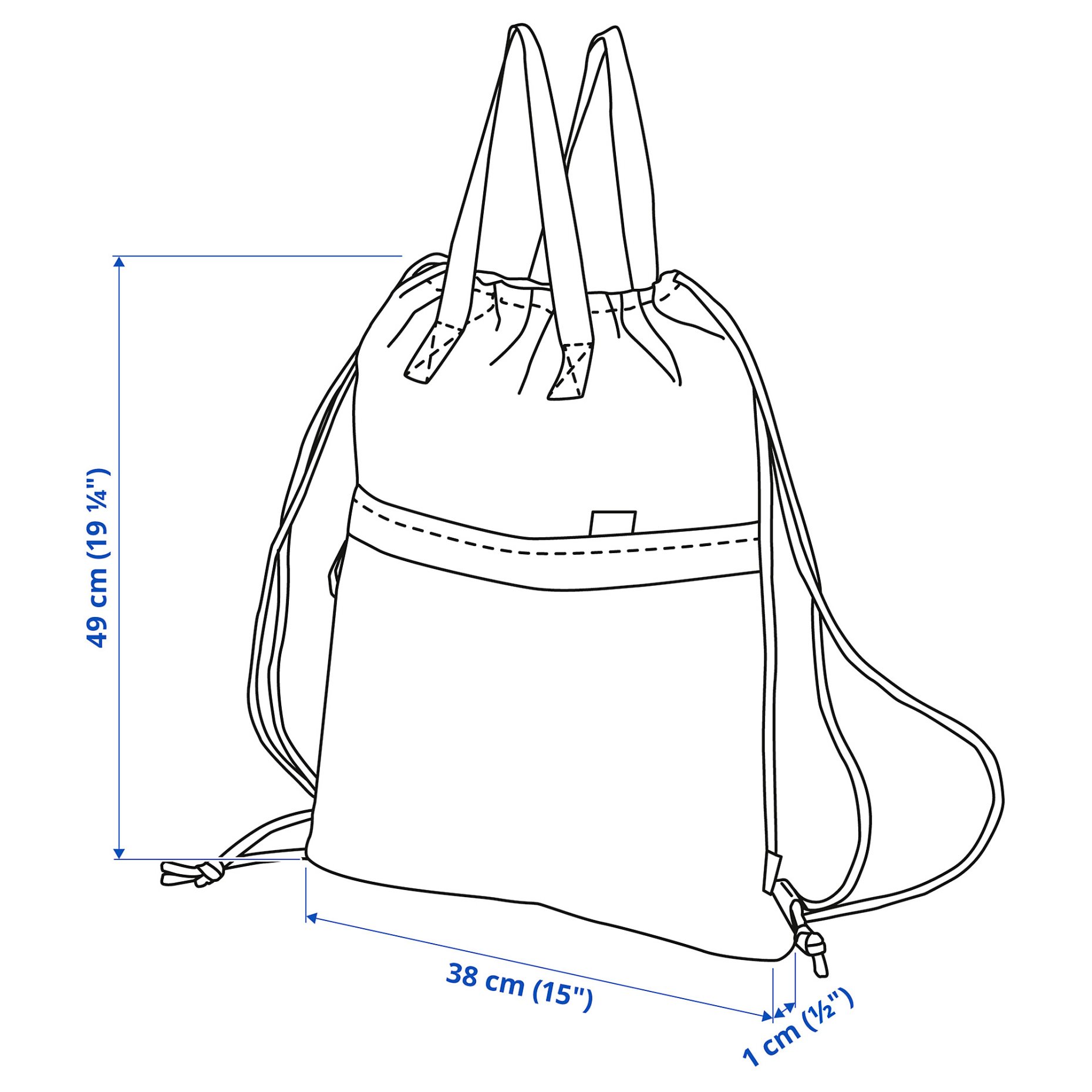 VÄRLDENS, gym bag, 15 l, 504.879.23