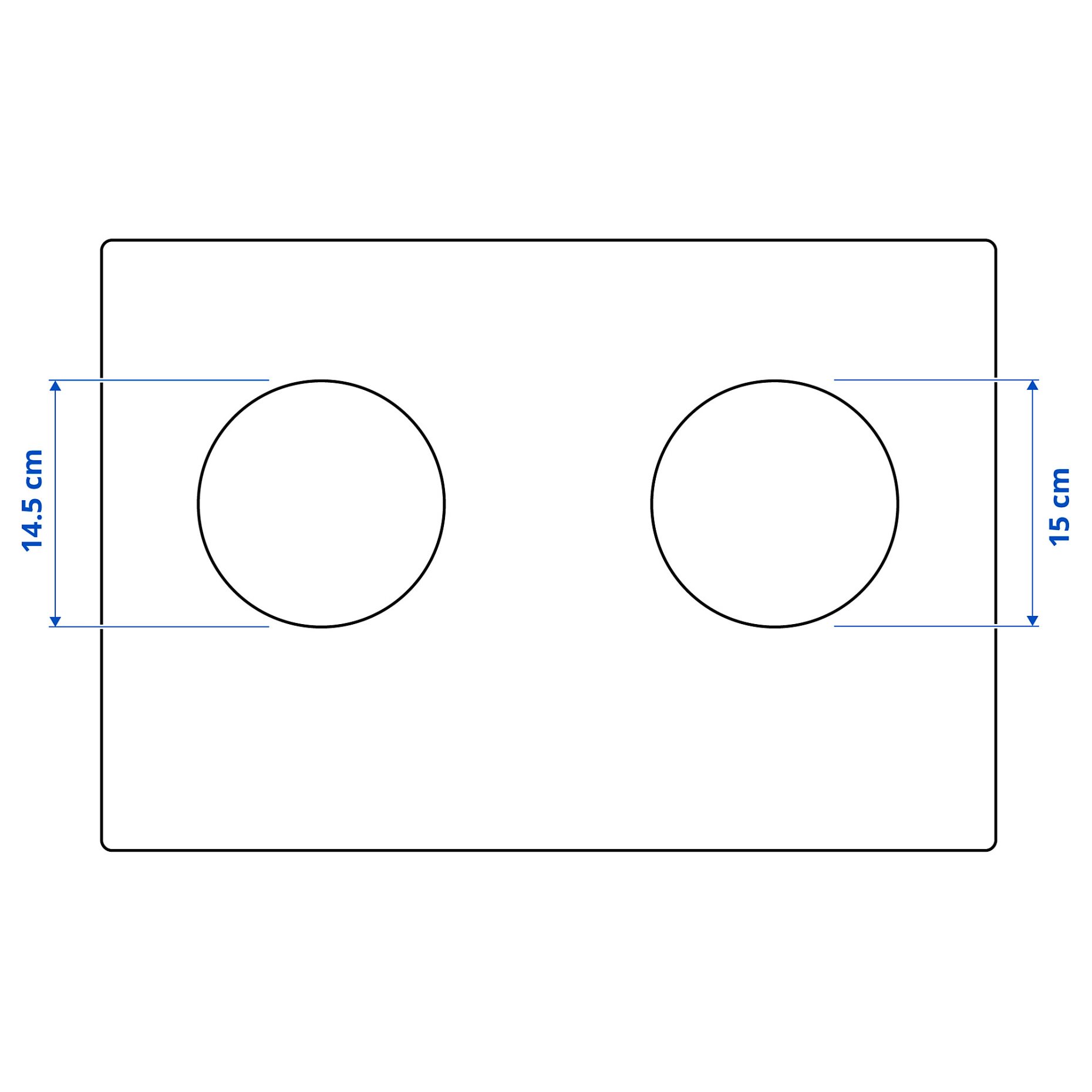 LAGAN, induction hob plug-in 2 zones, 505.061.01