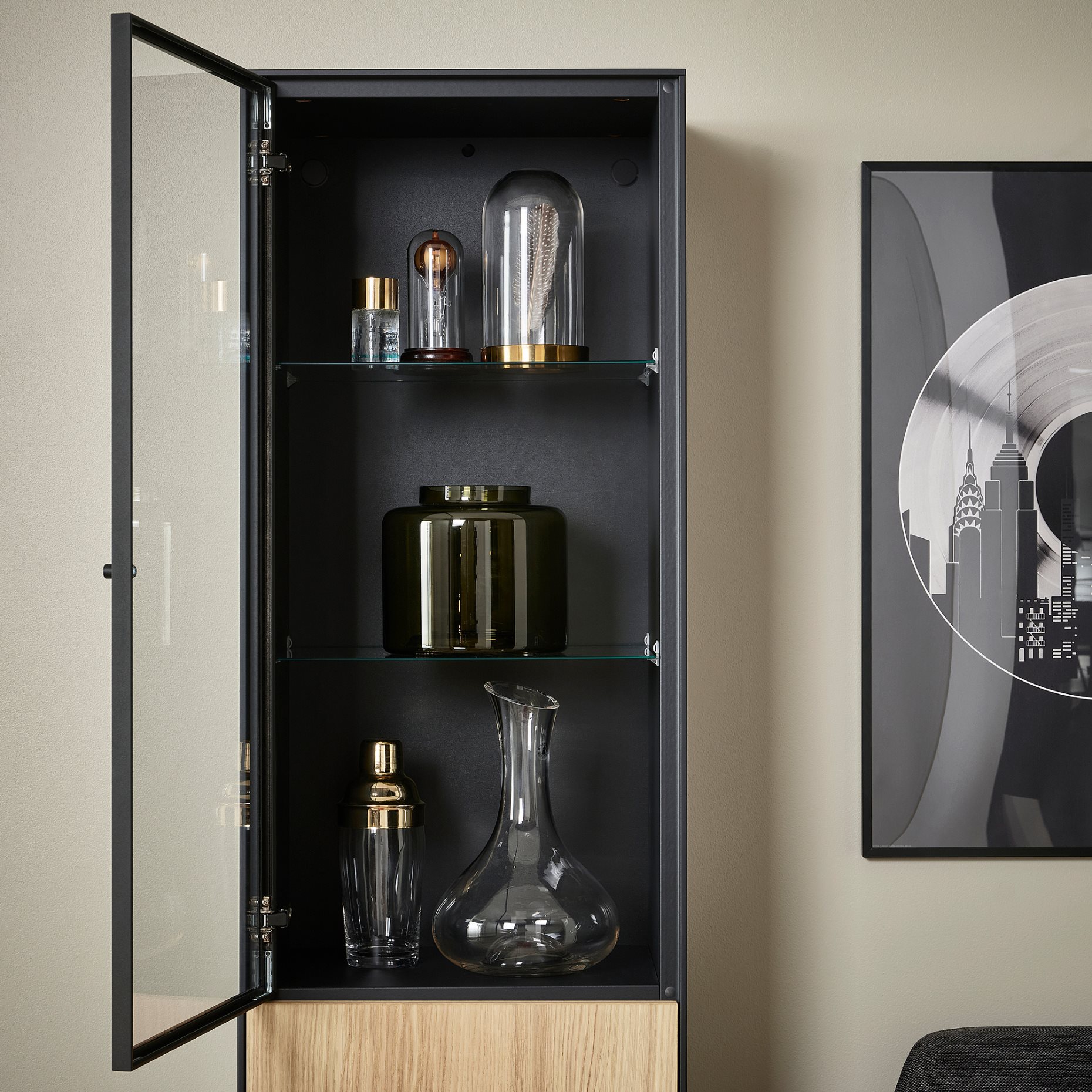 BOASTAD, ψηλό ντουλάπι, 41x185 cm, 505.070.06