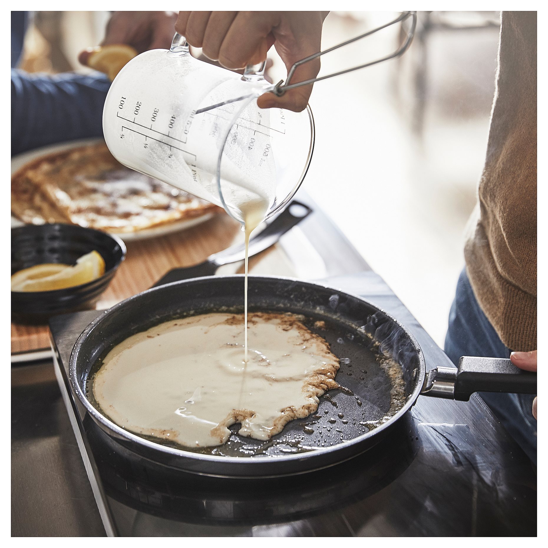 MIDDAGSMAT, crepe-/pancake pan/non-stick coating, 24 cm, 505.452.30