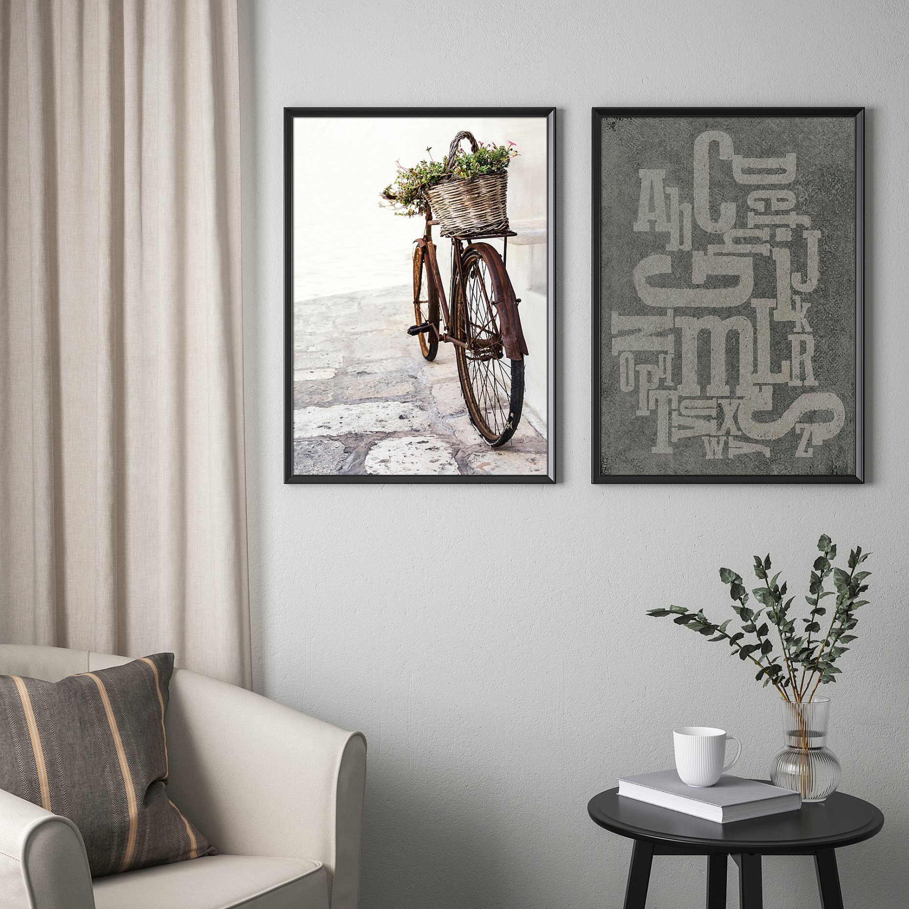 BILD, πόστερ/Διακοσμημένο ποδήλατο, 2 τεμ. 50x70 cm, 505.452.54