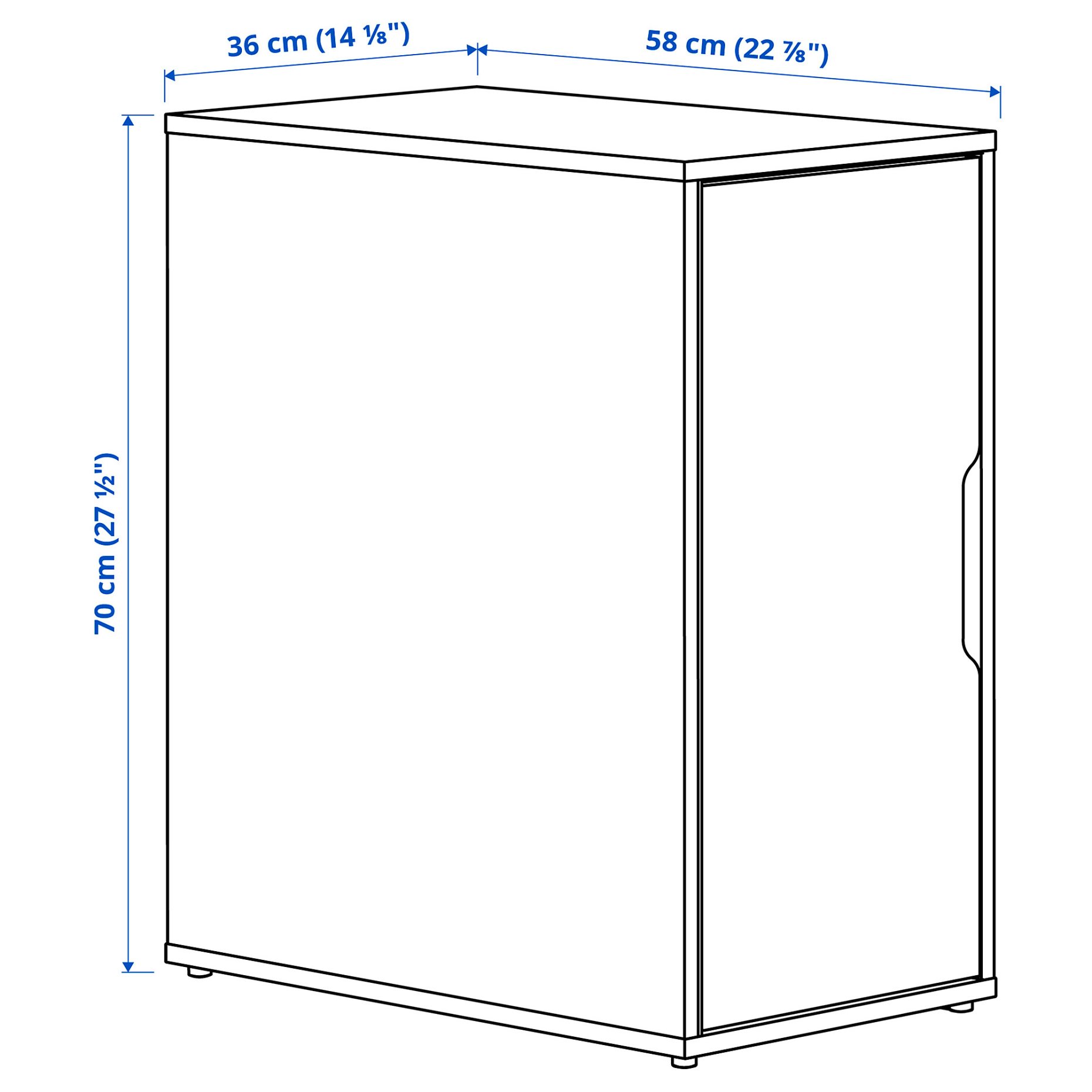 ALEX, storage unit, 36x70 cm, 505.637.52