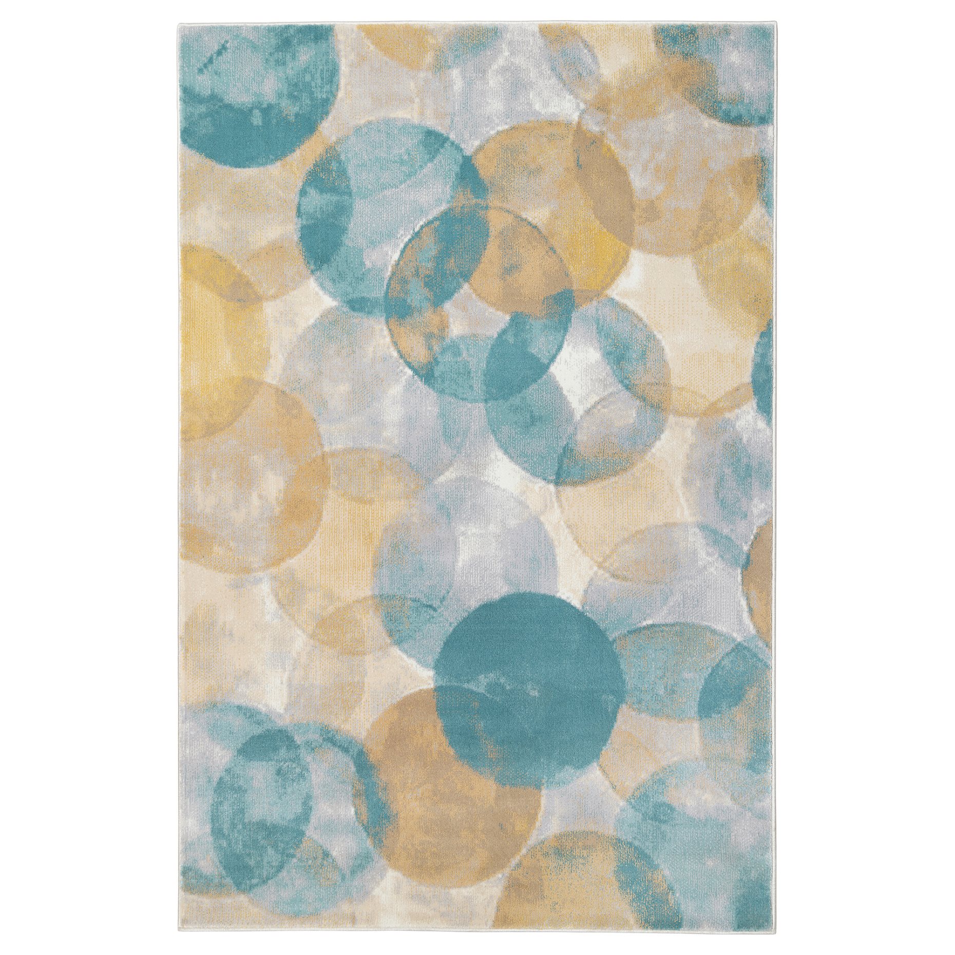 UTTAG, rug low pile/circle pattern, 200x300 cm, 505.659.11