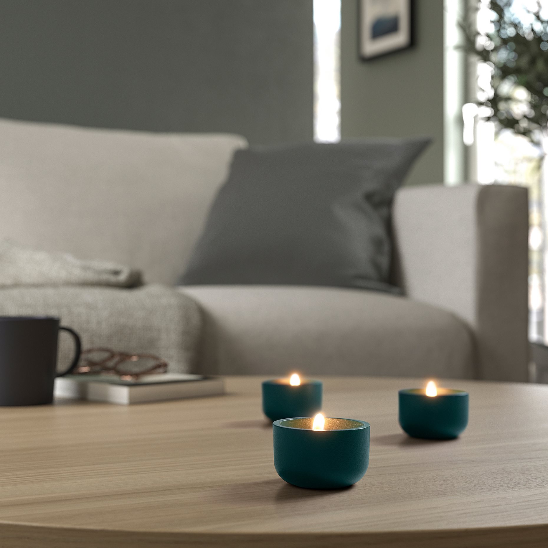 HEDERVÄRD, tealight holder, 3 cm, 505.693.58