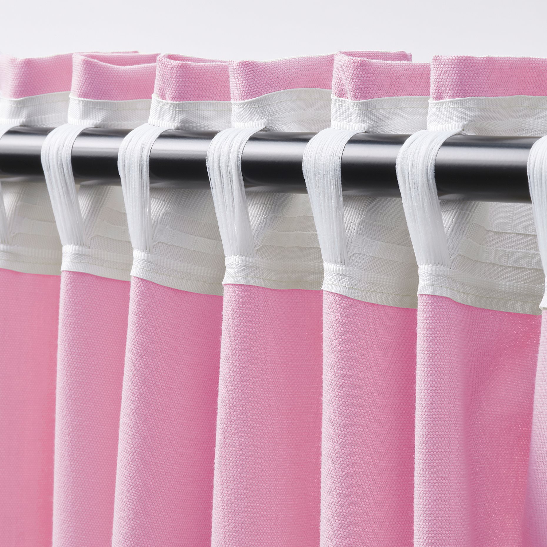 GINSTMOTT, curtains with heading tape/1 pair, 145x300 cm, 505.971.82
