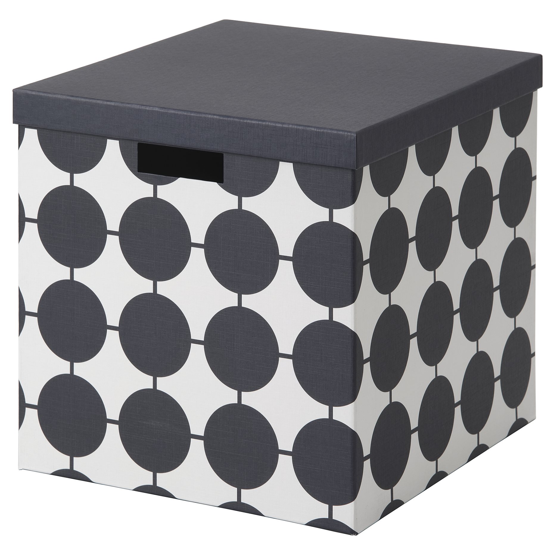 TJENA, storage box with lid, 32x35x32 cm, 506.010.56