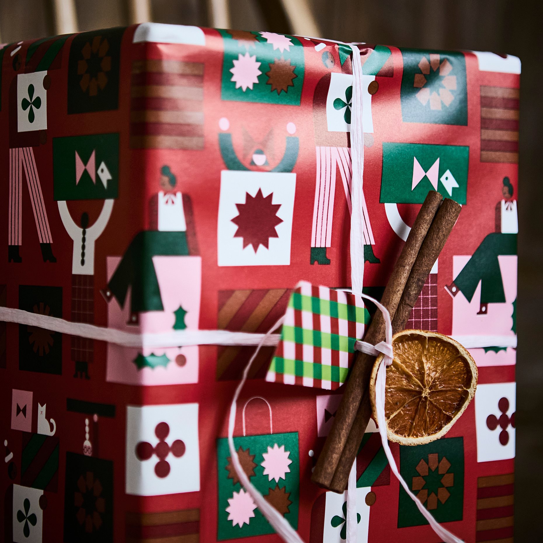 VINTERFINT, gift wrap roll, 3x0.7 m/2.10 m², 506.030.22