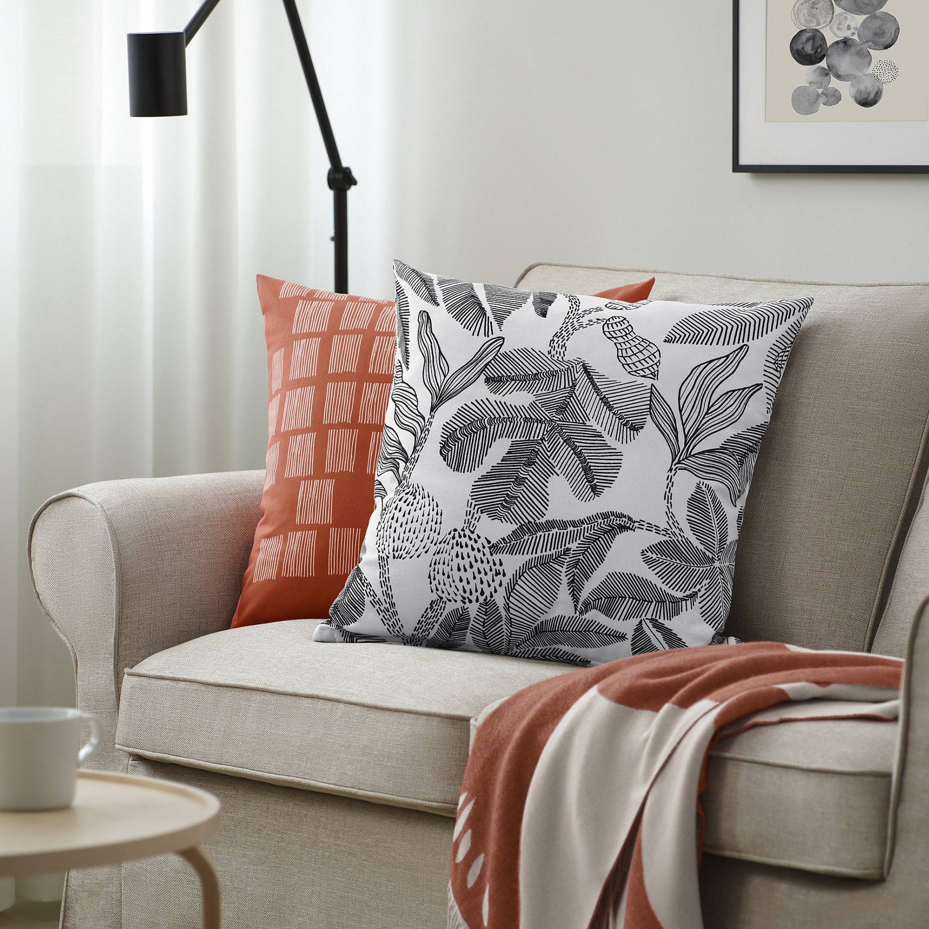 BROKDRACENA, κάλυμμα μαξιλαριού, 50x50 cm, 506.080.29