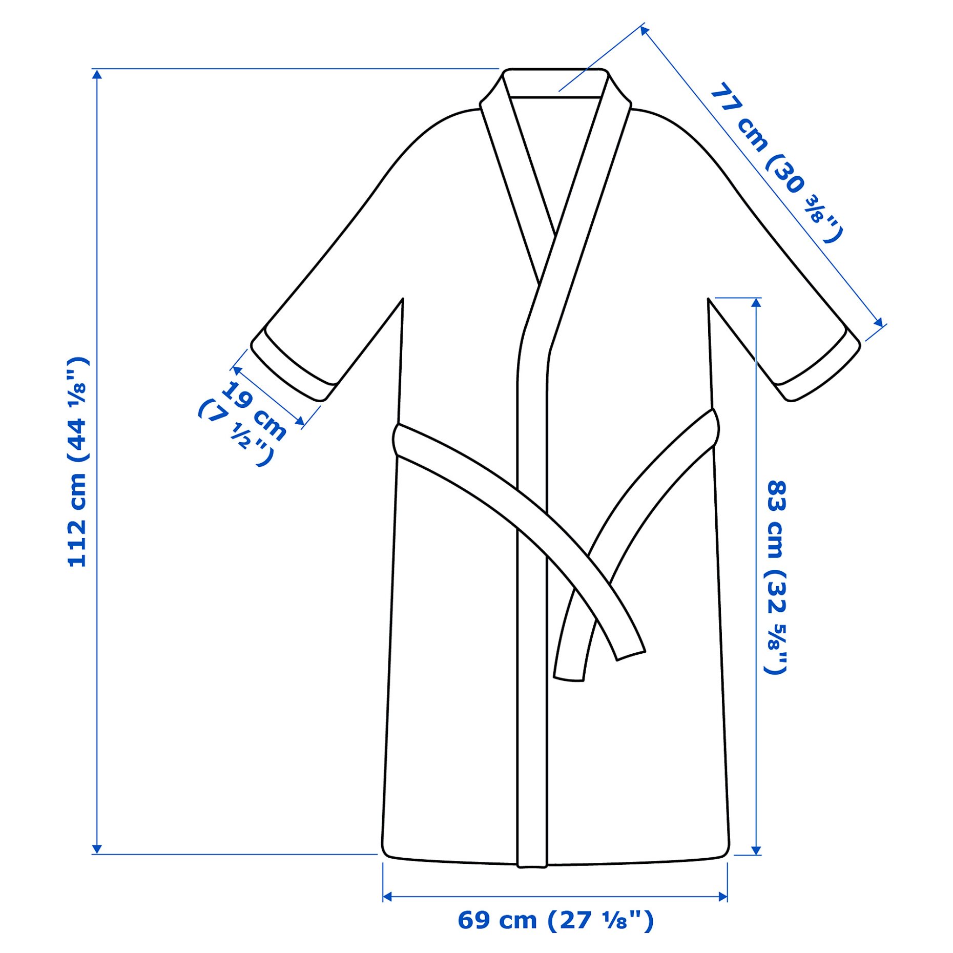 SKOGSSALLAT, μπουρνούζι, L/XL, 506.113.95