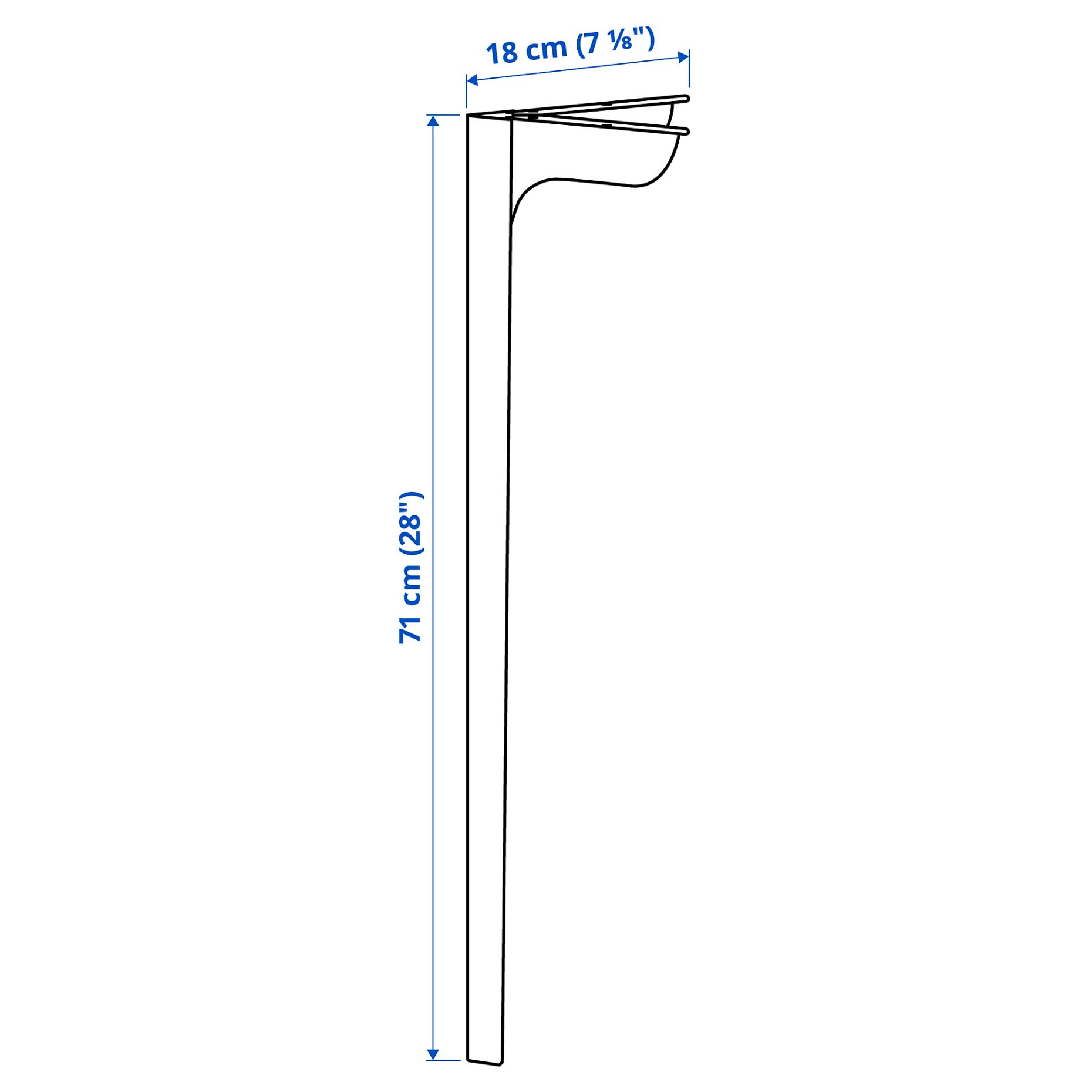 SKÅLSTA, πόδι τραπεζιού, 4 τεμ., 506.116.54