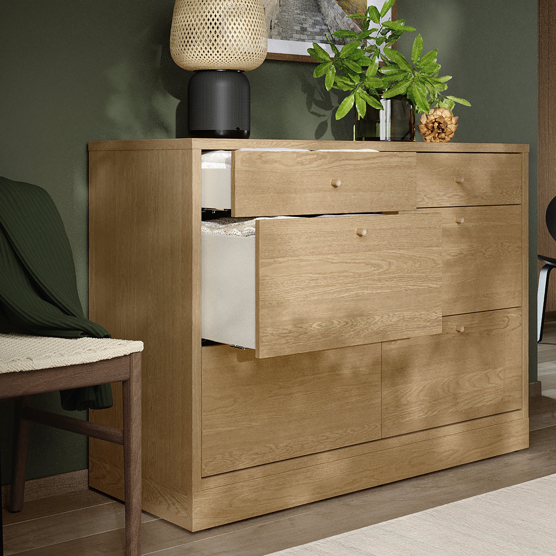 TONSTAD, chest of 6 drawers, 120x47x90 cm, 506.146.24