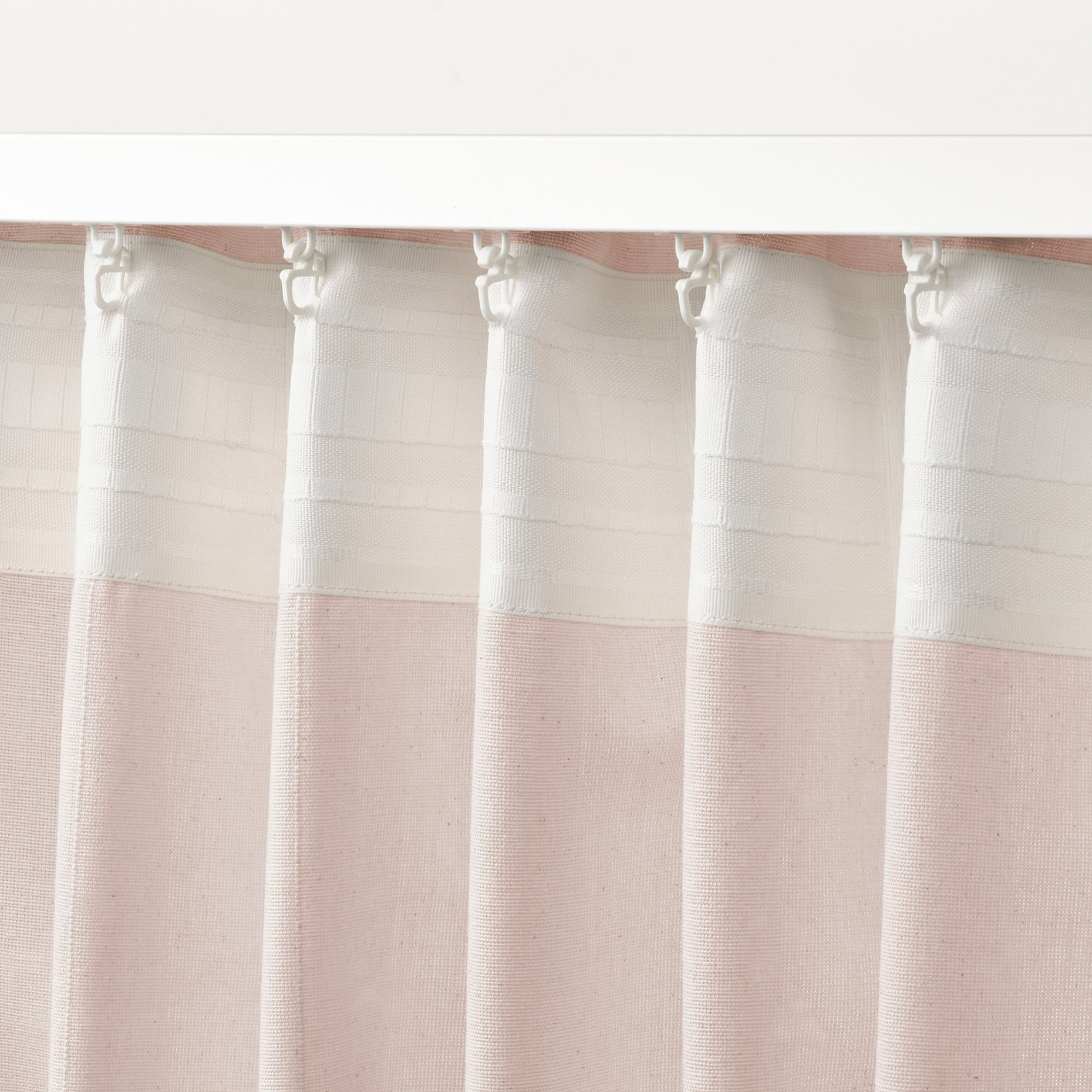 LENDA, curtains with tie-backs and heading tape/1 pair, 140x300 cm, 506.149.40