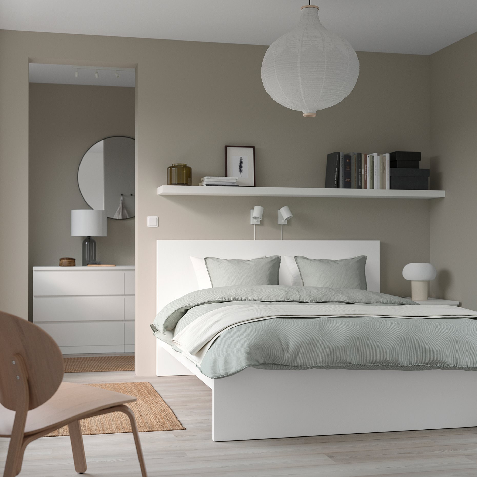 MALM, bed frame/high, 160X200 cm, 590.198.42