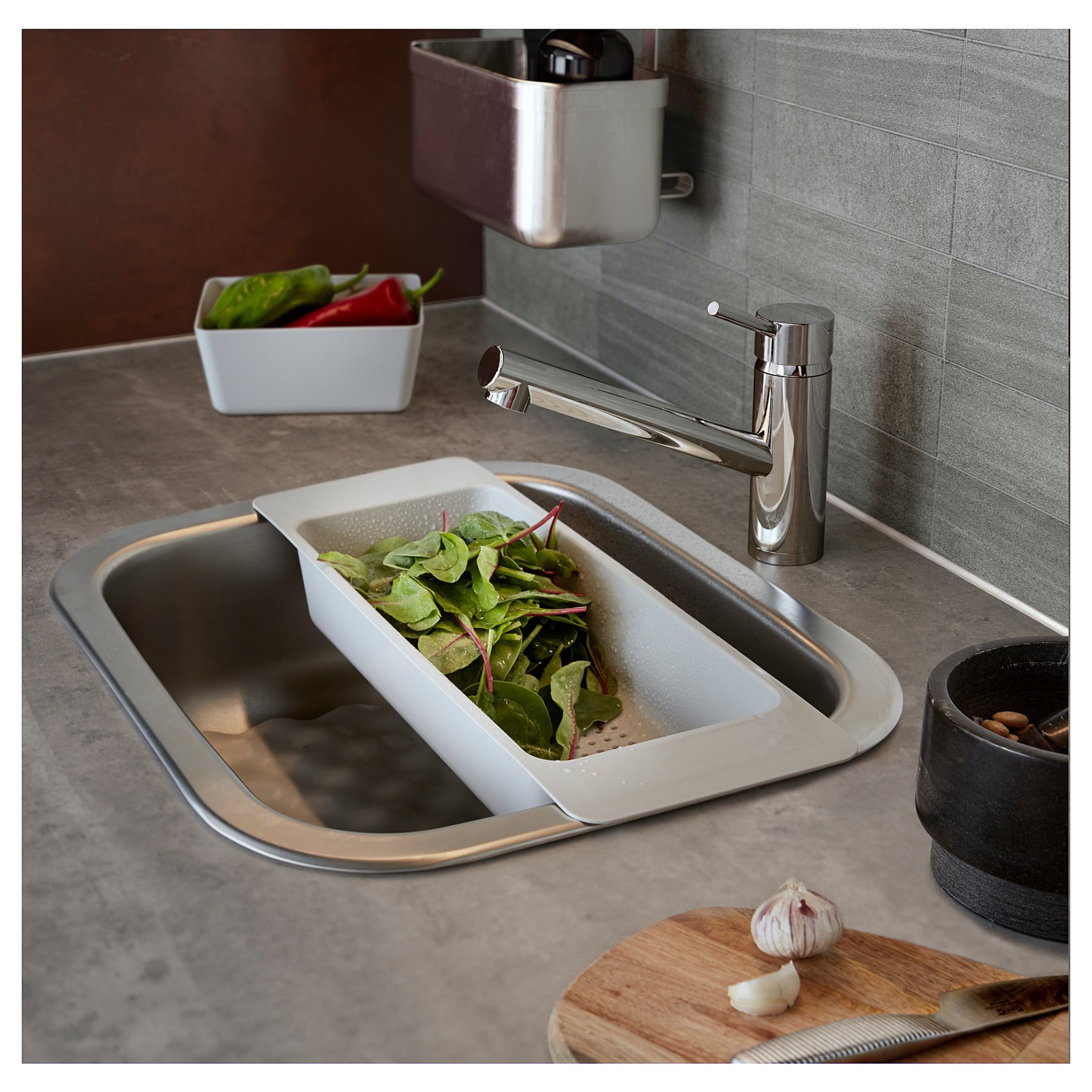 FYNDIG, inset sink 1 bowl, 46x40 cm, 591.580.03