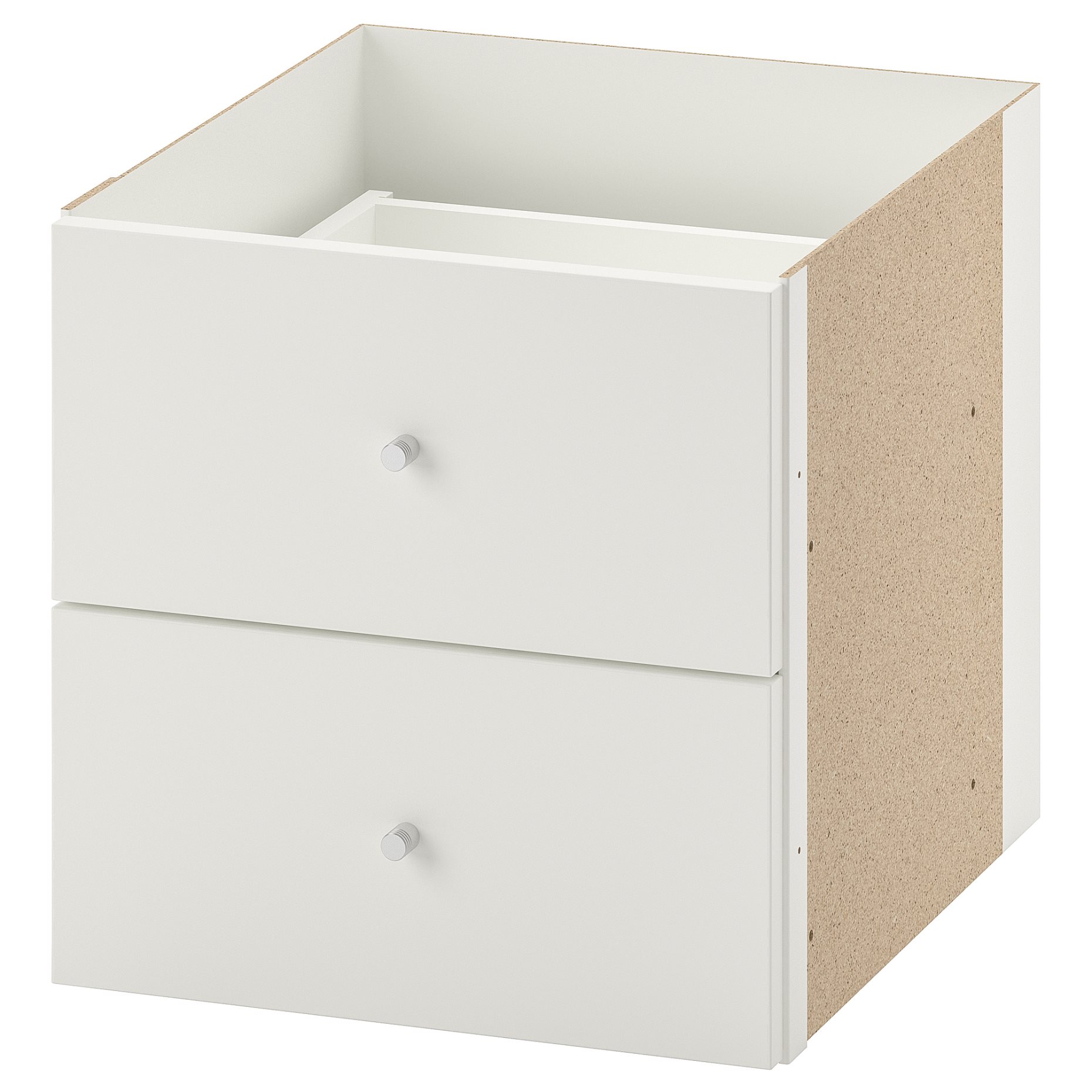 KALLAX, shelving unit with 4 inserts, 147x77 cm, 592.783.07