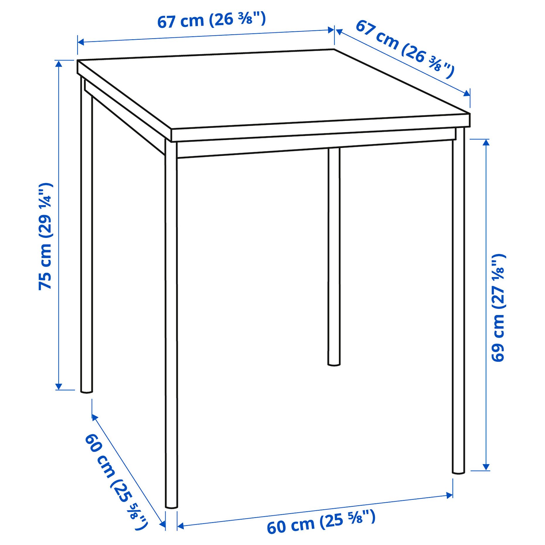 SANDSBERG, table, 67x67 cm, 594.204.00