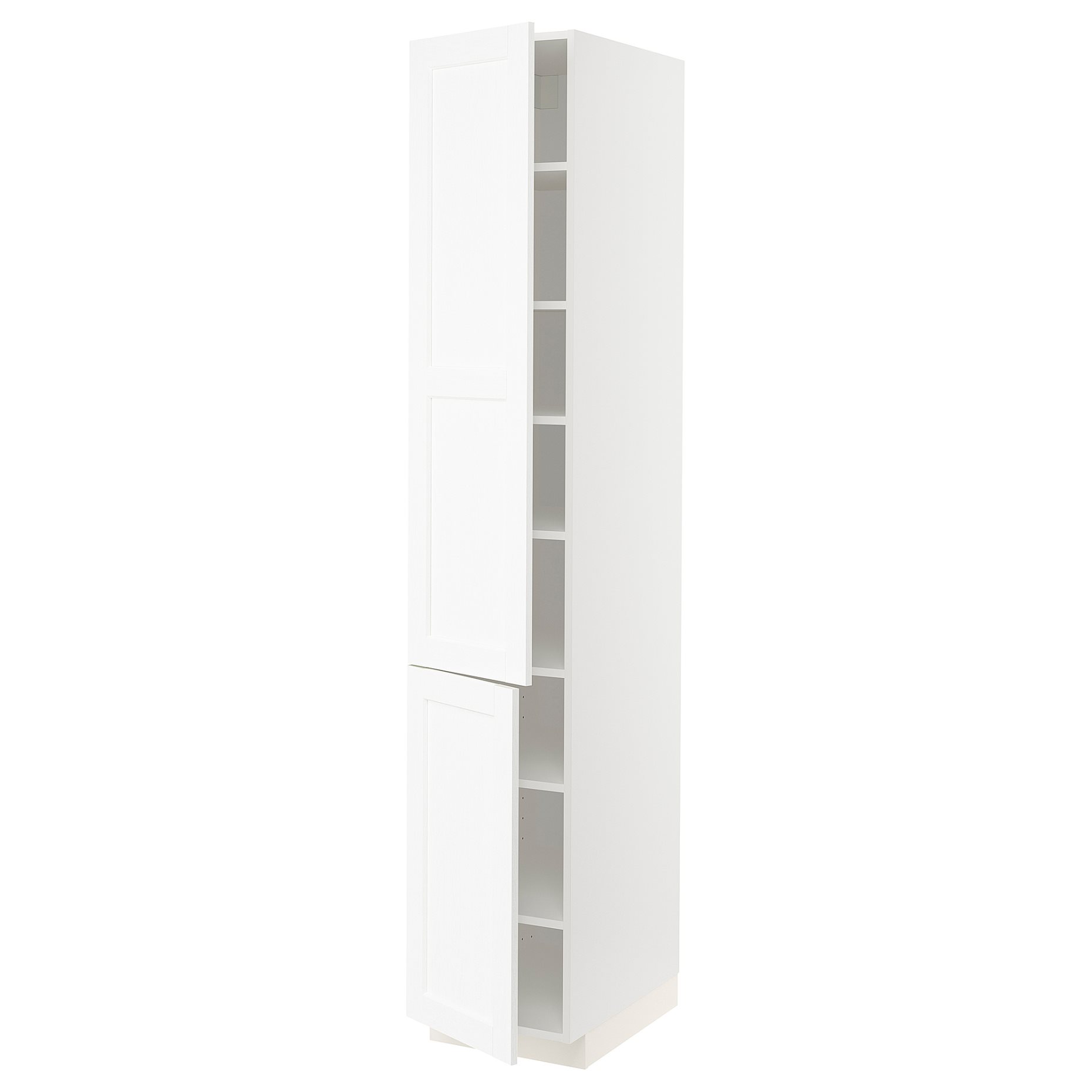 METOD, high cabinet with shelves/2 doors, 40x60x220 cm, 594.735.11