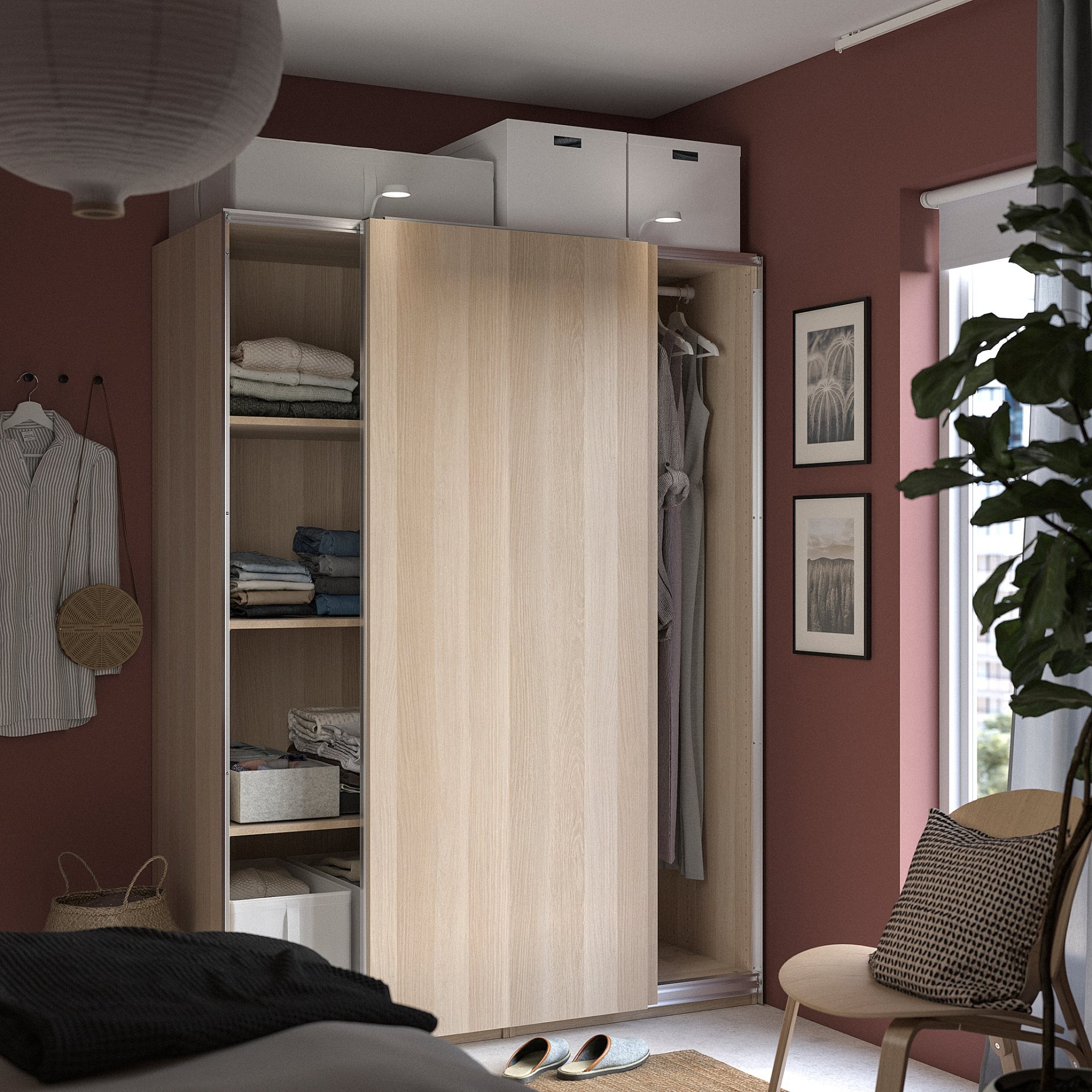 PAX/HASVIK, wardrobe combination, 150x66x201 cm, 595.027.97