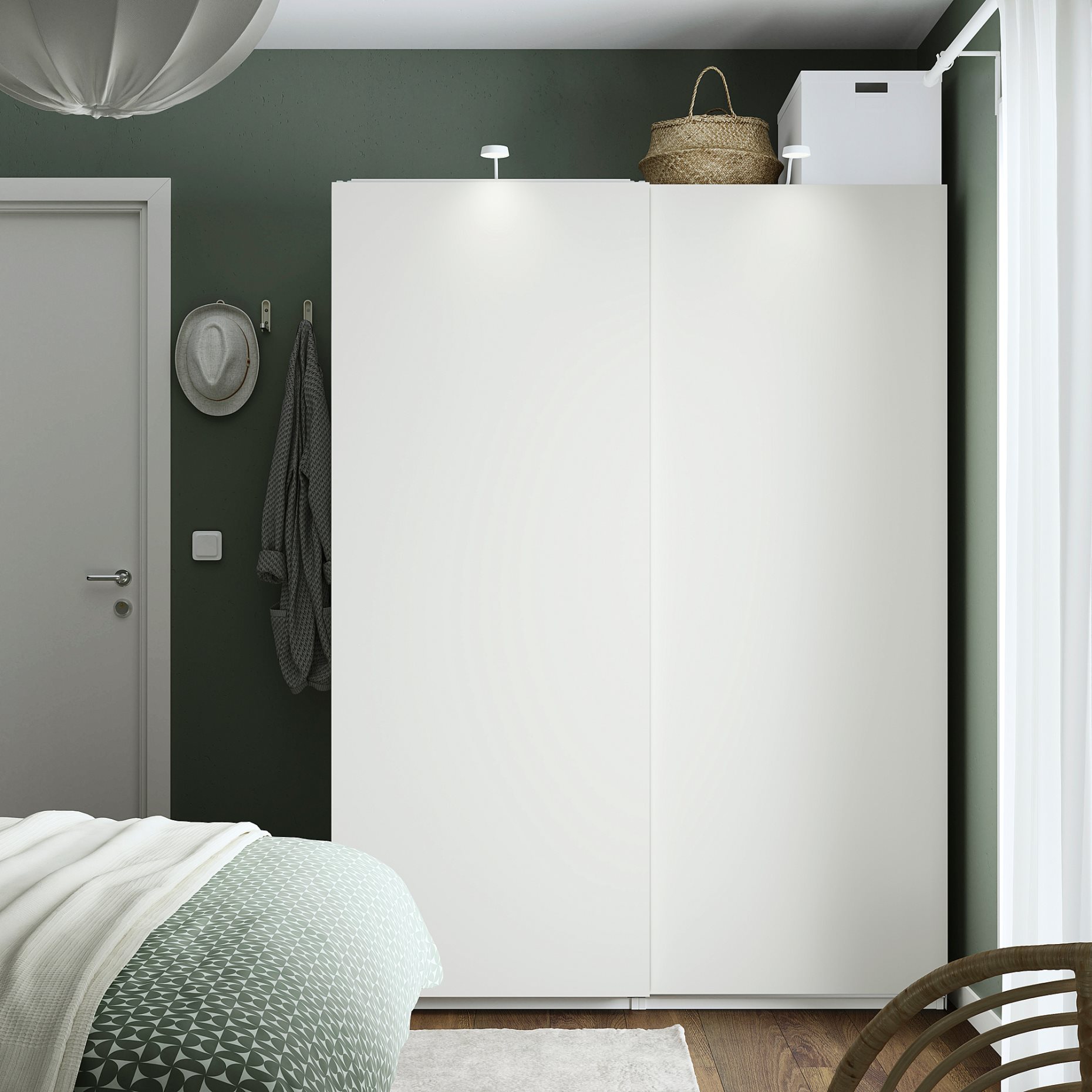 PAX/HASVIK, wardrobe combination, 150x66x201 cm, 595.156.10