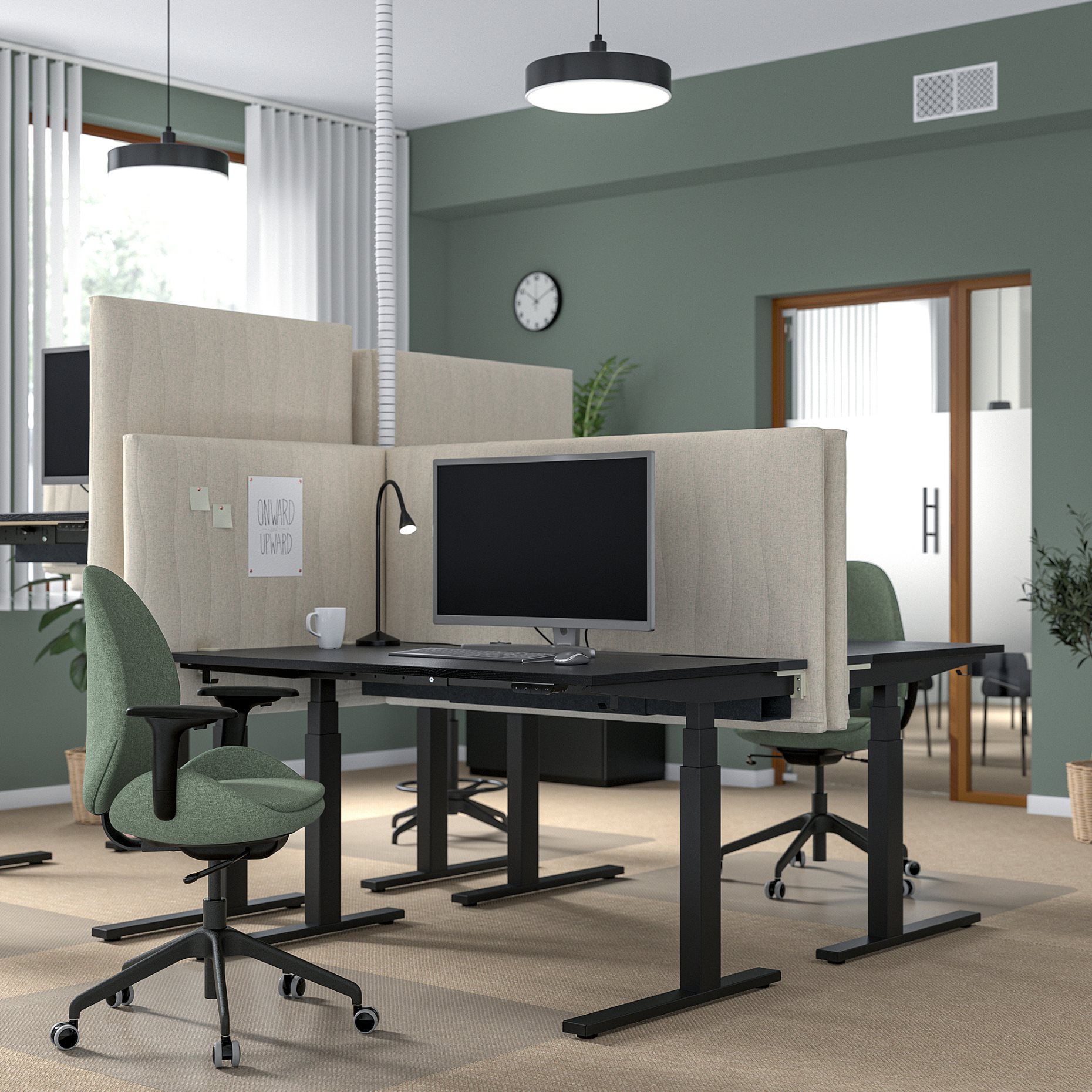MITTZON, desk sit/stand/electric, 140x80 cm, 595.289.38