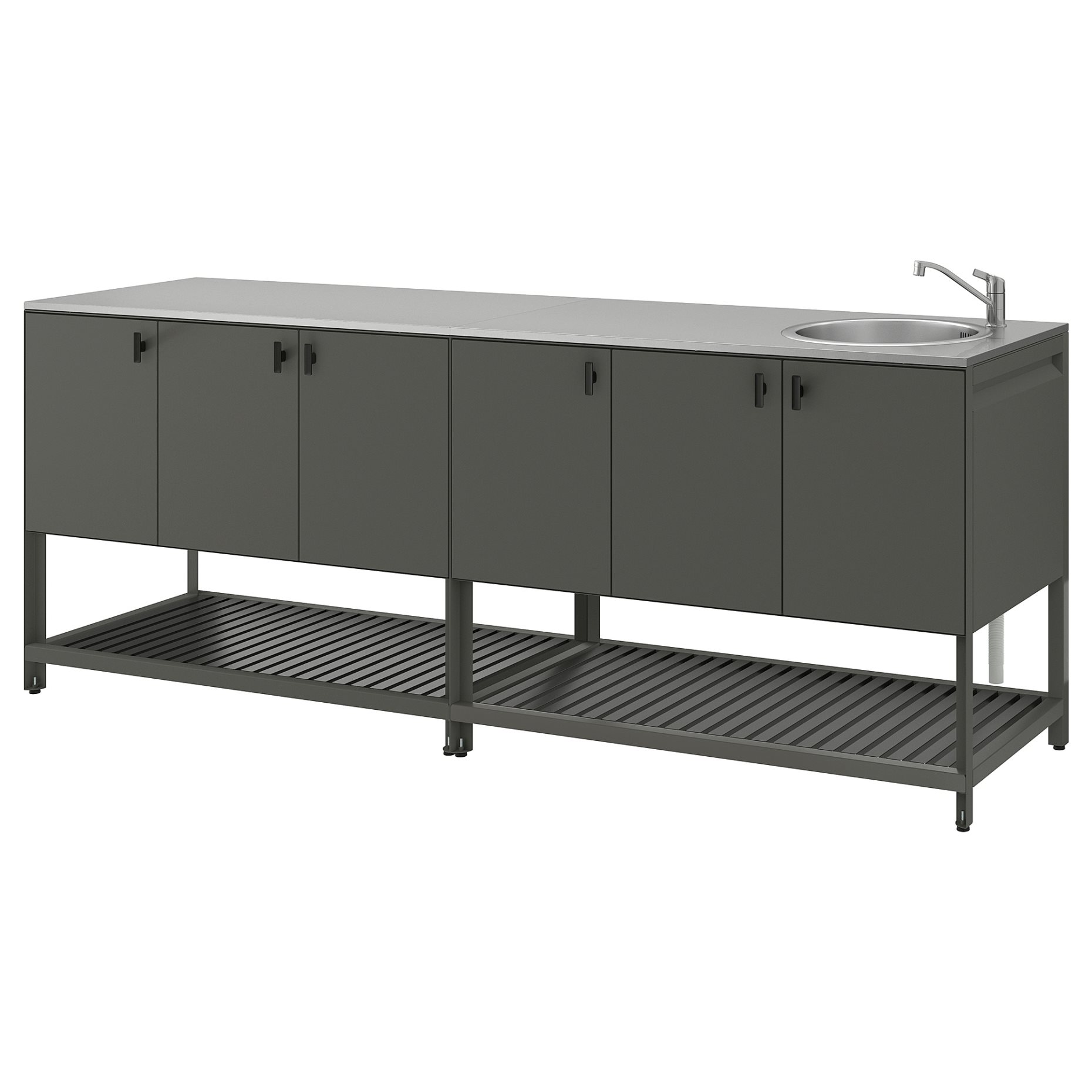 BATSKAR kitchen with sink unit/outdoor, 240x60 cm 59547833