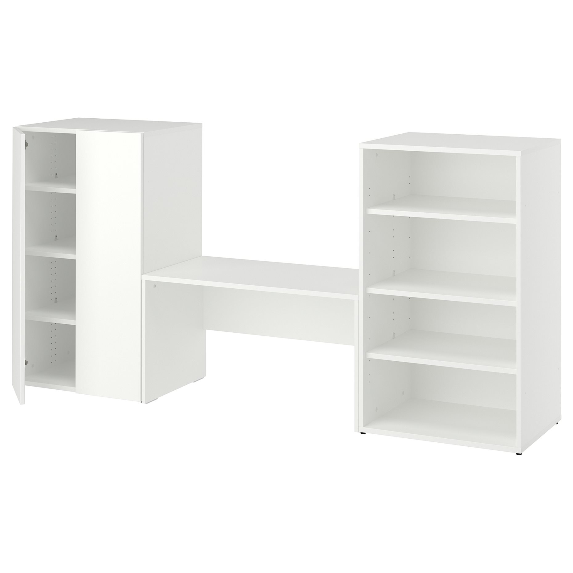 LASTARE, storage combination with bench, 210x42x100 cm, 596.038.81